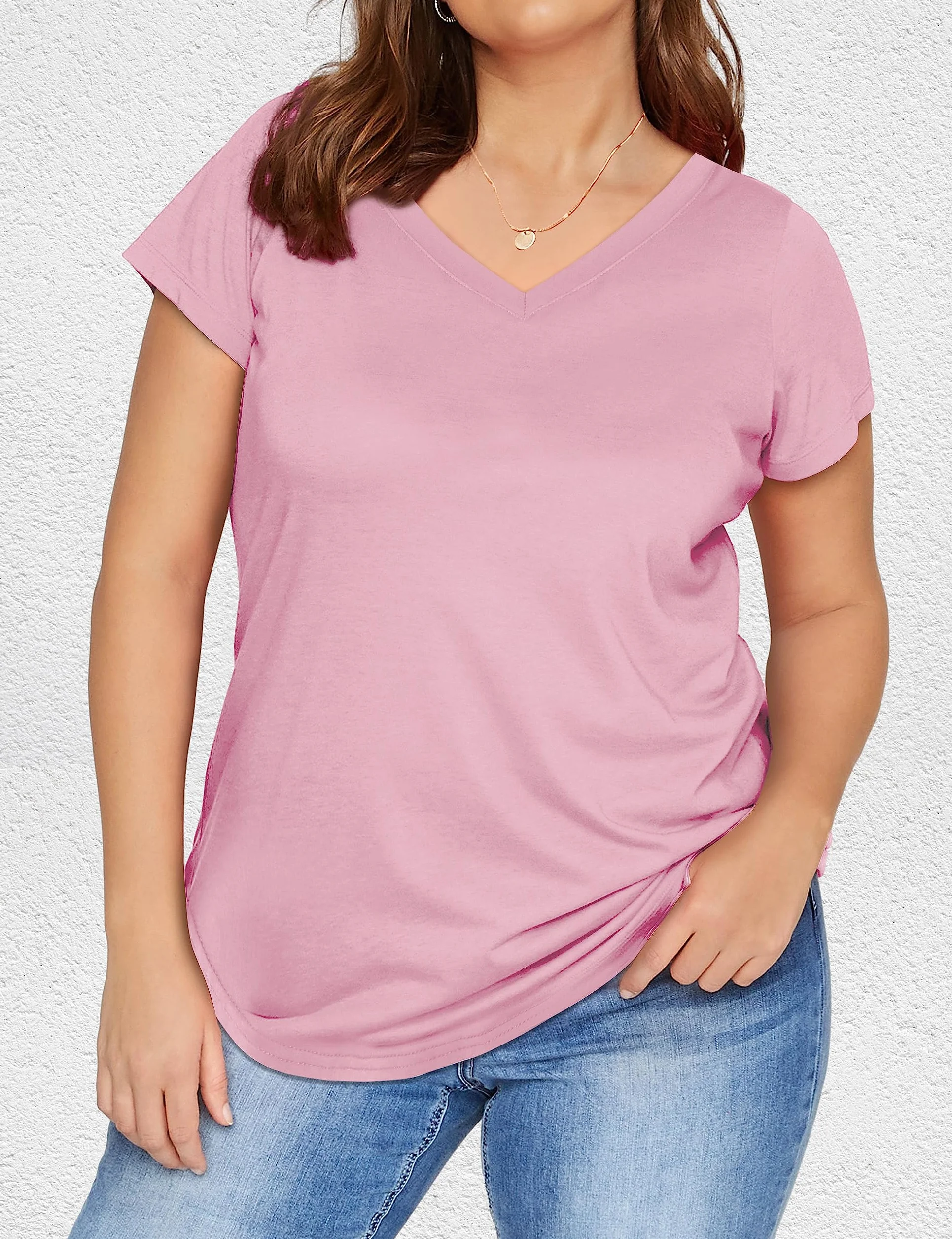Florboom Damska koszulka z długim rękawem Henley Neck Casual