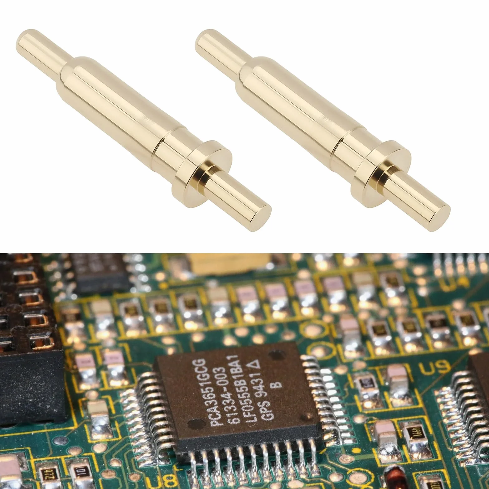100 szt. 9,5 mm sondy do testu prądu Pogo Pins Złącze 24 V DC 1,5 A do telefonów komórkowych, komunikacji, motoryzacji