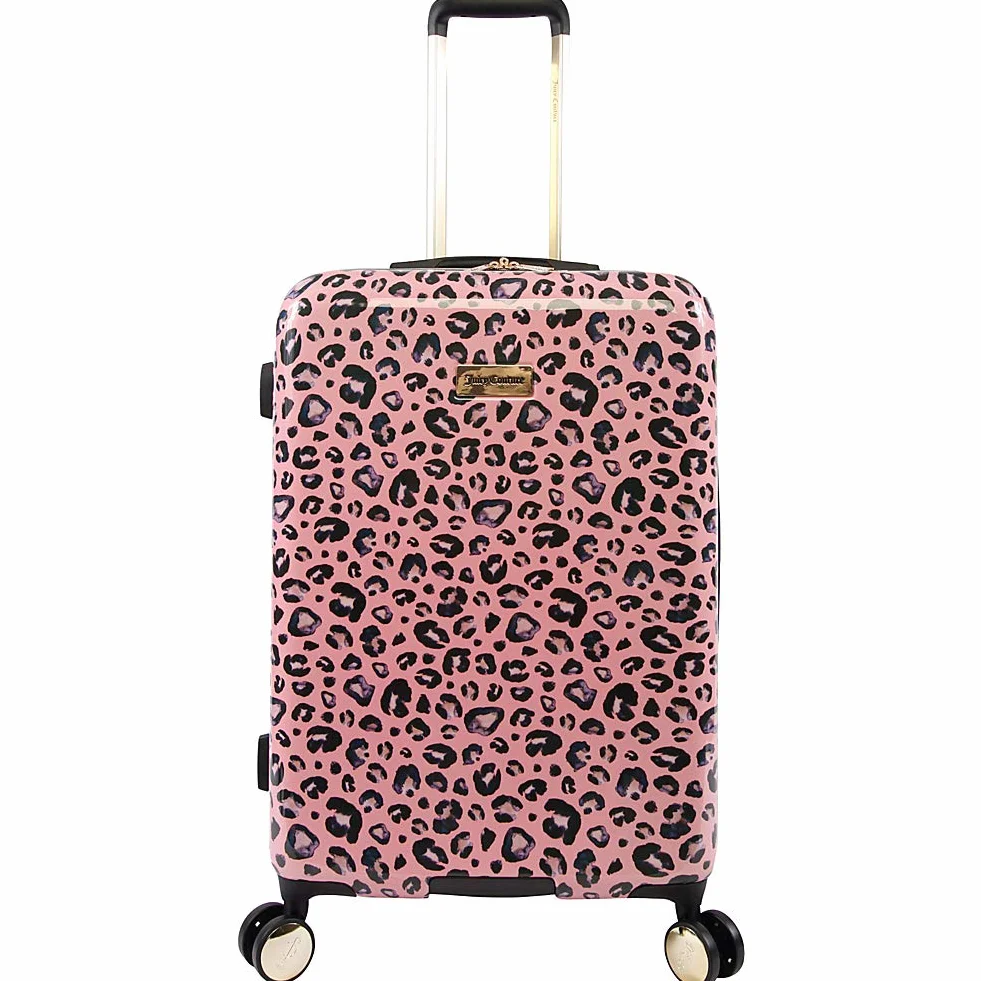 Juicy Couture Jane 3-częściowy zestaw bagażowy Hardside Spinner, Różowy lampart, Jeden rozmiar, Jane 3-częściowy zestaw bagażowy Hardside Spinner