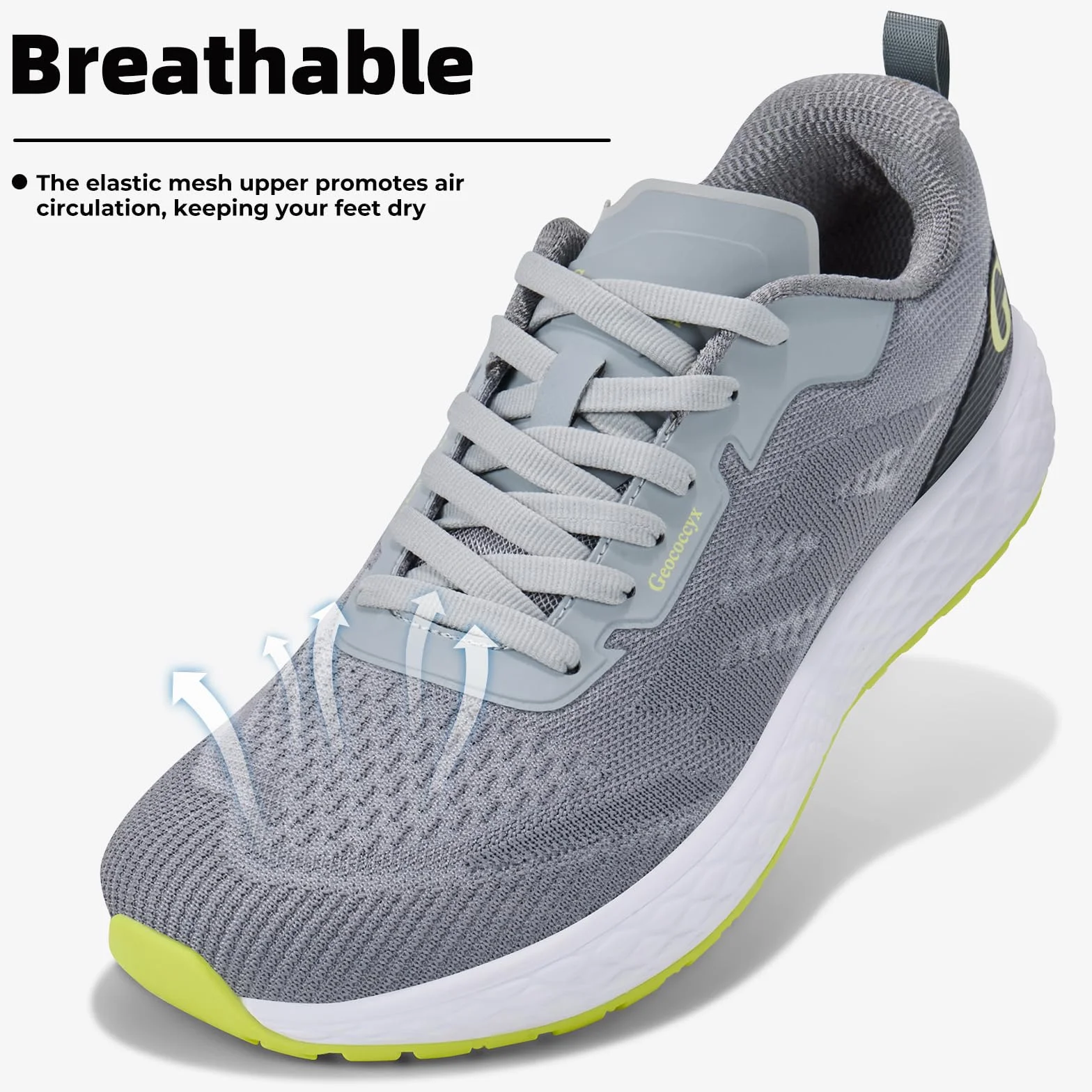 Buty sportowe męskie szerokie palce oddychające antypoślizgowe