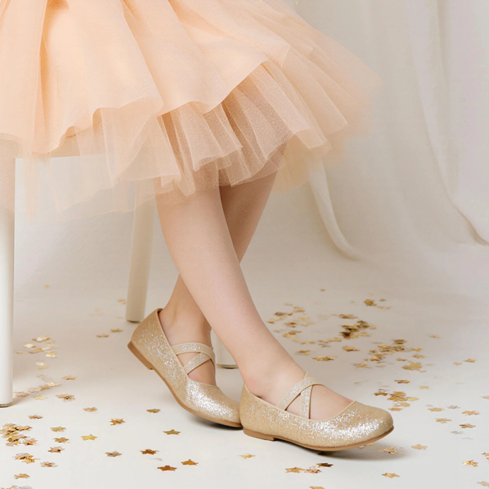 DREAM PAIRS Dzieci Dziewczynki Mary Jane Strap Płaskie Buty Baleriny Księżniczka Płaskie Buty Szkolne Płaskie Kołnierz