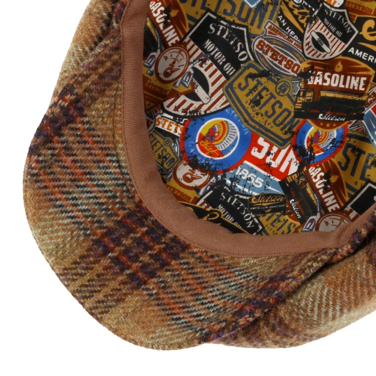Stetson 8-panelowa wełniana czapka z daszkiem męska czapka balonowa - Made in The EU z daszkiem, na jesień, zimę, jesień, zimę, rozm. M (56-57 cm), brązowa