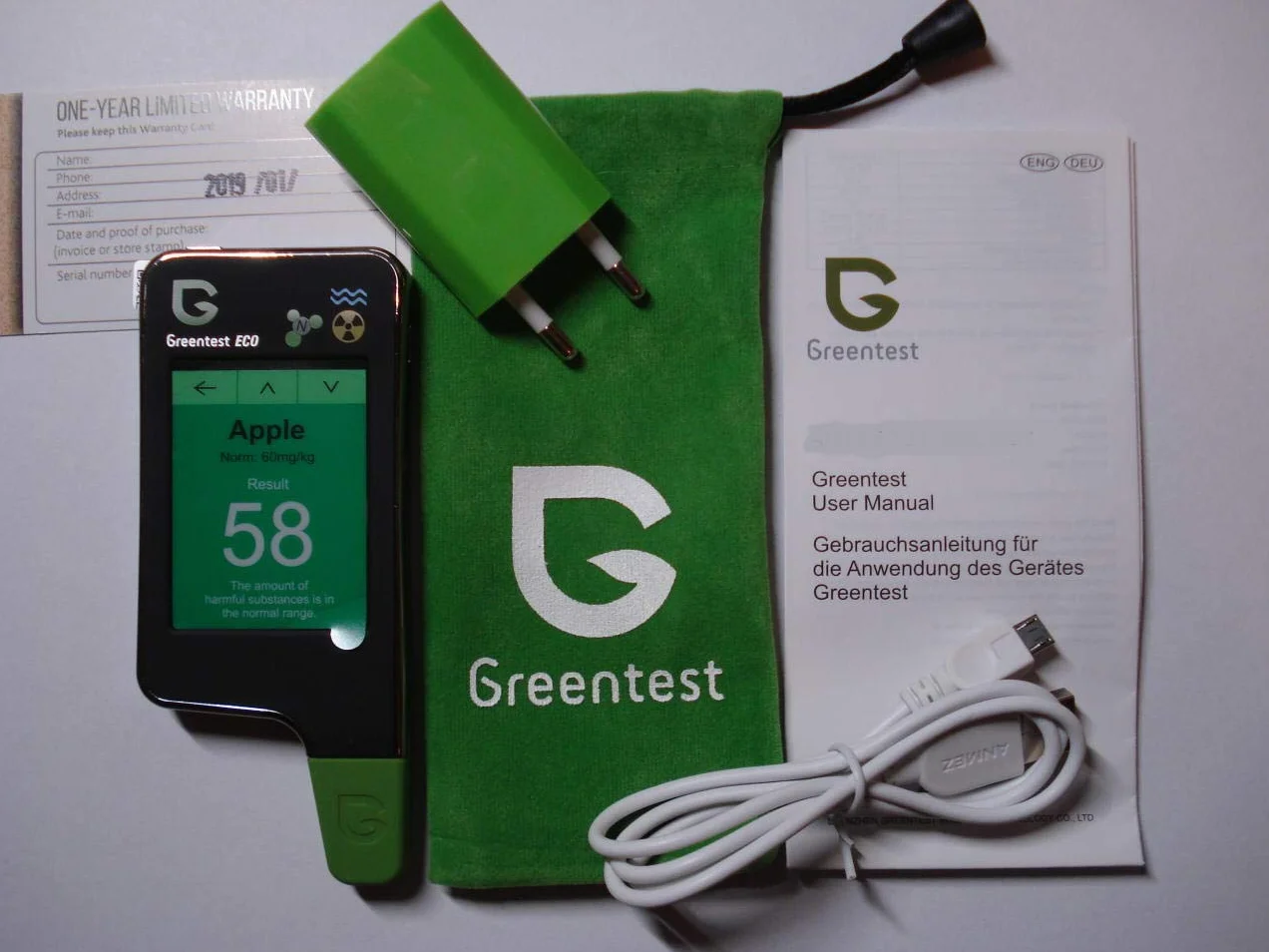 Greentest Eco 6 licznik Geigera Nitrattester do mięsa i ryb Tester TDS Tester wody Detektor promieniowania Licznik promieniowania Tester nitrytów urządzenie do pomiaru geigera dozymetr Tester nitrytów