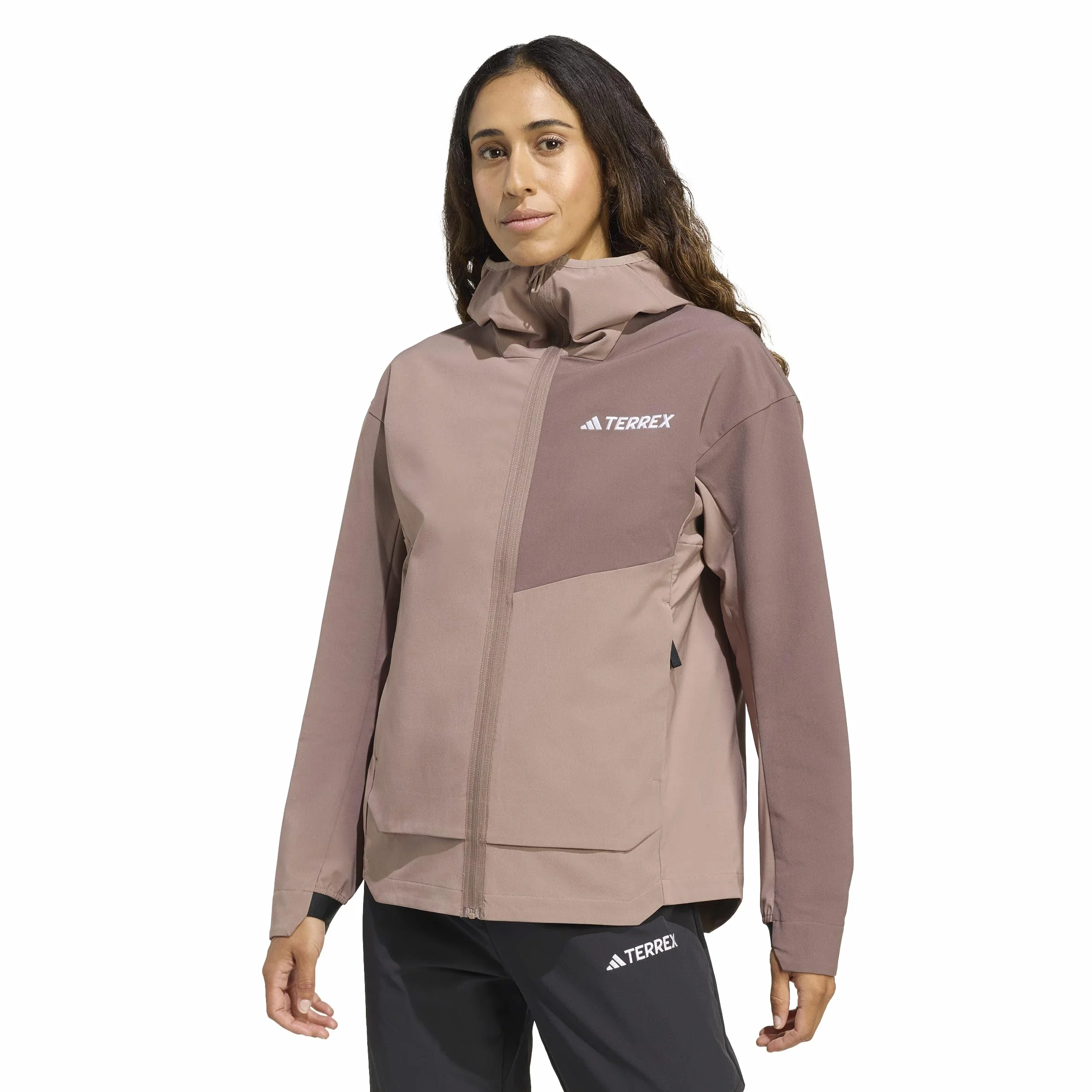 adidas dames Terrex Multi Soft shell Jacket, trace brown, S