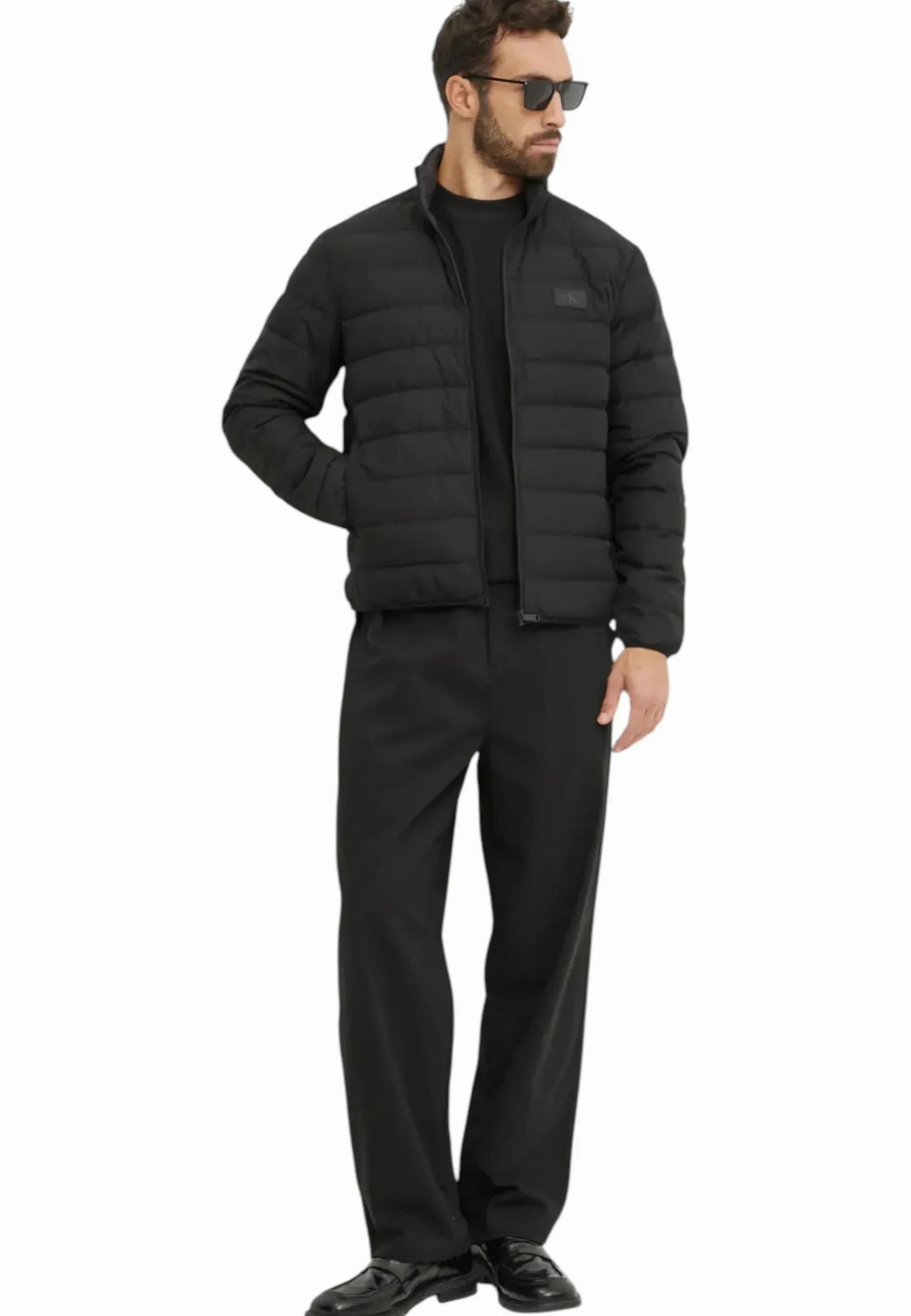 Calvin Klein Jeans Męska kurtka puchowa UL J30J326716, czarna (Ck Black), S, Czarny (Ck Black), S