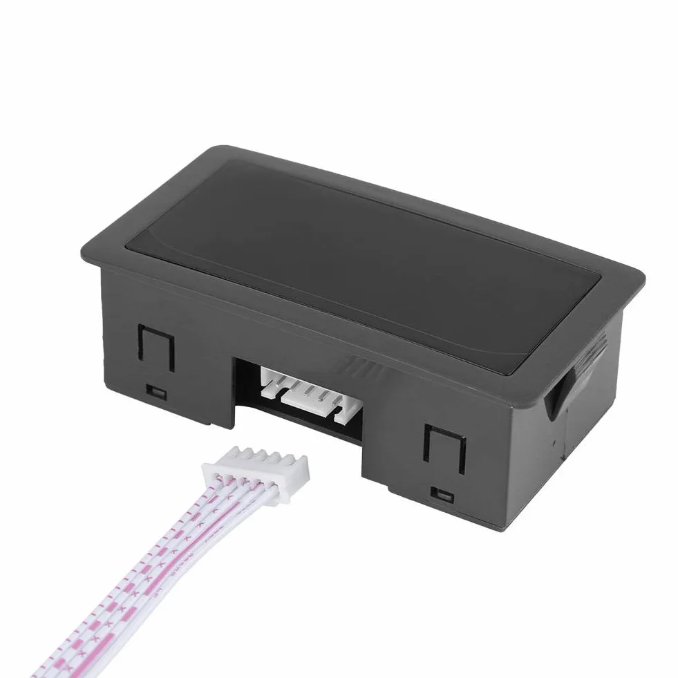 Tachometr, Fydun 4 cyfrowy czerwony / niebieski tachometr LED RPM prędkościomierz + czujnik zbliżeniowy holu NPN (czerwony)