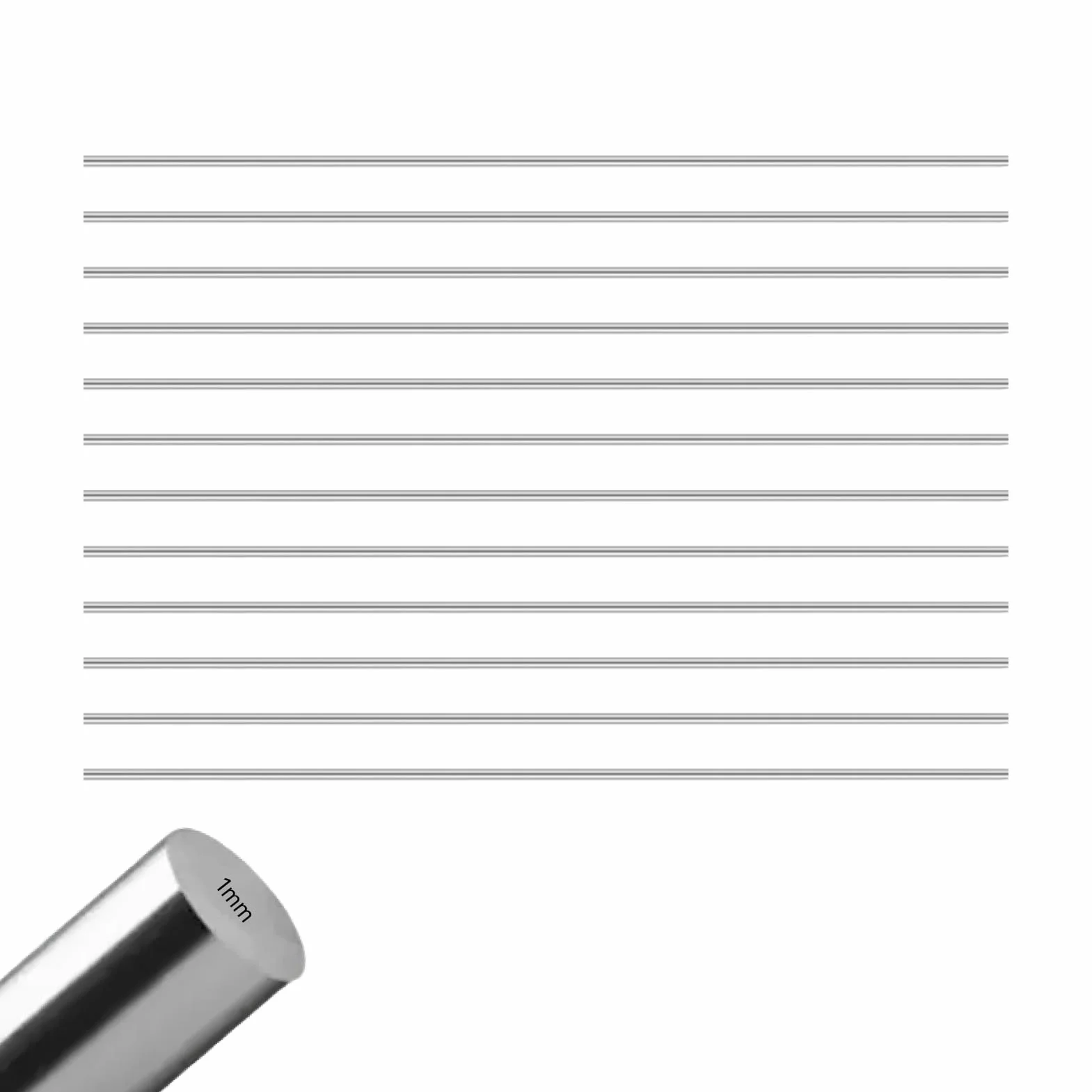 12 szt. okrągłych prętów ze stali nierdzewnej 2 mm, pręt ze stali nierdzewnej 304, solidne metalowe pręty 2 mm x 300 mm, do majsterkowania