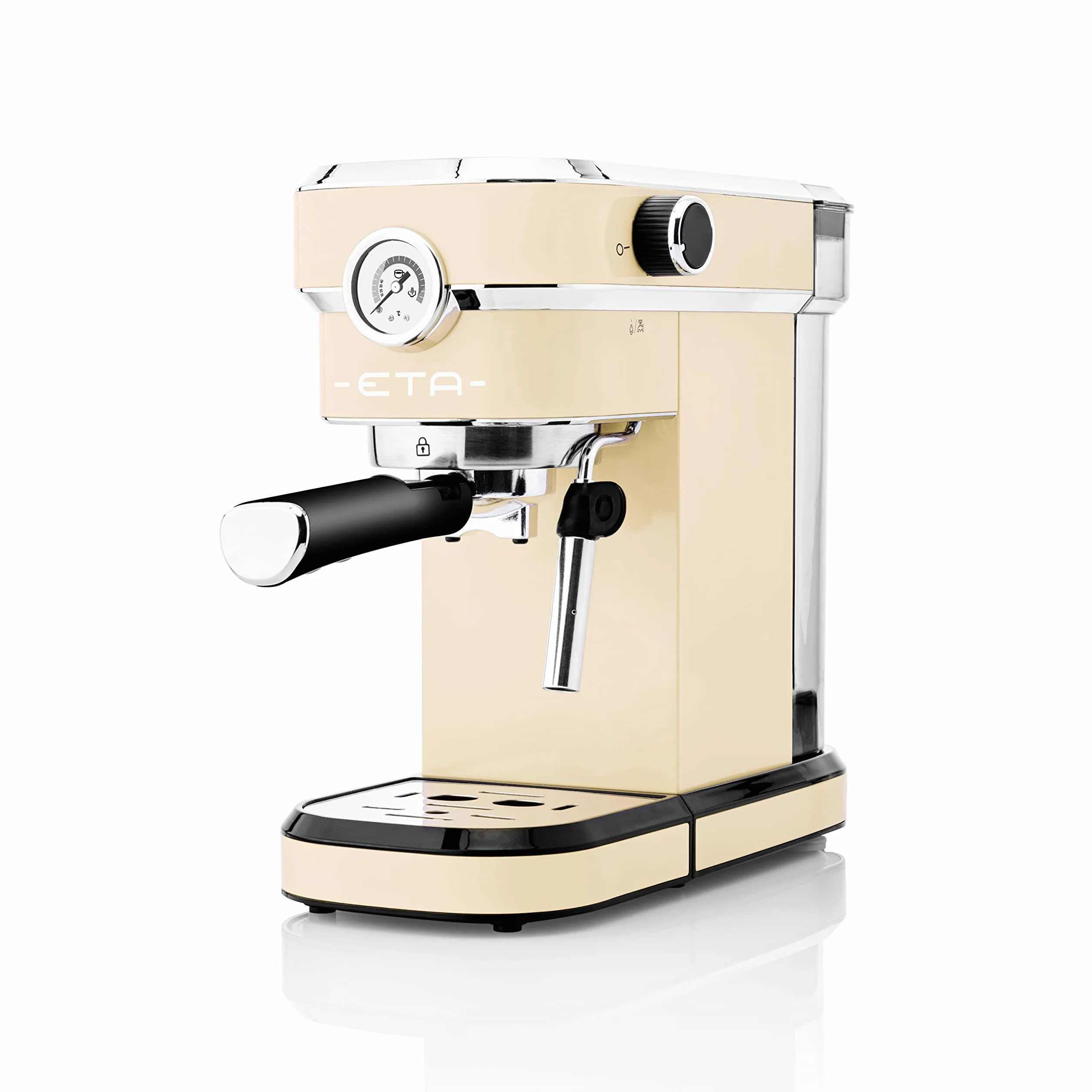 ETA Sitko Storio I beżowy I ekspres do espresso I dysza do pianki mlecznej I 20 bar I zbiornik na wodę 750 ml I 1350 W