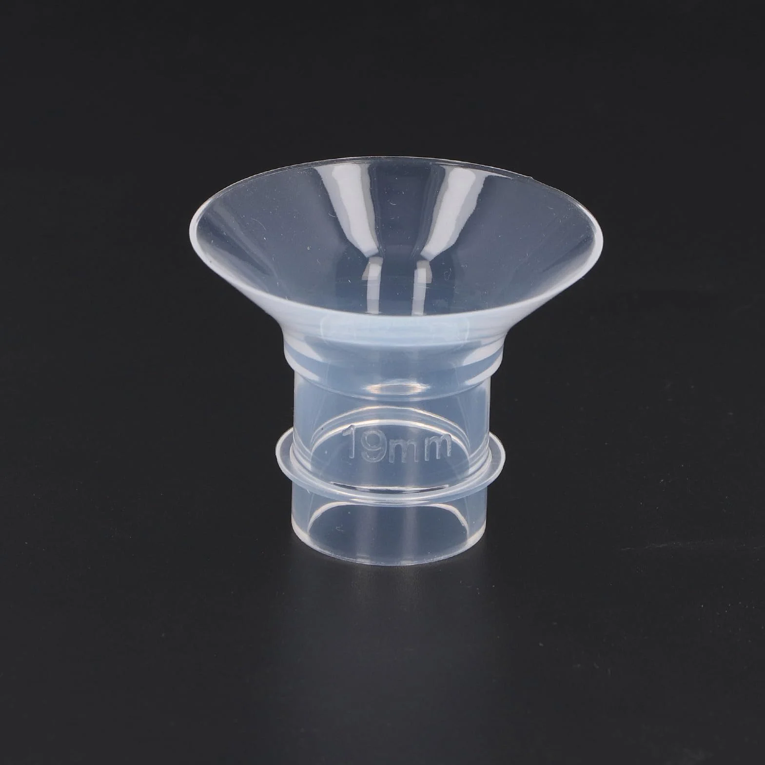 Wkładki z płynnego silikonu do kołnierzy Medela/Spectra/ 24 mm, Redukcja tunelu do 13 mm, 2 sztuki, Kompatybilne z nośną pompką do odciągania pokarmu (19 MM)