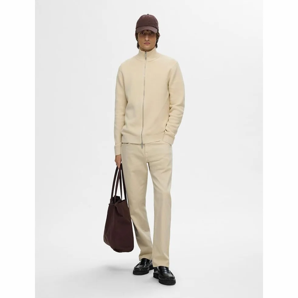 SELECTED HOMME Kardigan Mężczyźni Slhdane Ls Knit Structure Full Zip
