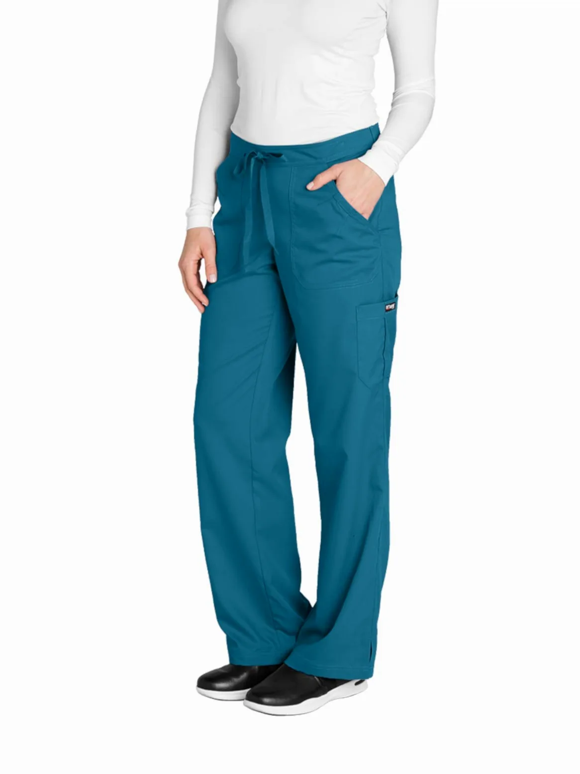 Barco Grey's Anatomy damskie 4245 Junior Fit 4-kieszeniowe elastyczne spodnie medyczne z tyłu