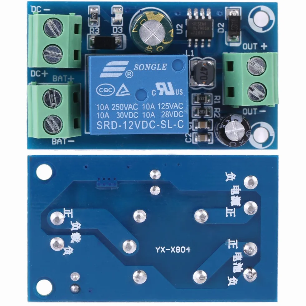 DC 12V 24V 36V 48V Moduł kontrolera zasilania awaryjnego Auto Switch Adapter 10A wyłącz zasilanie