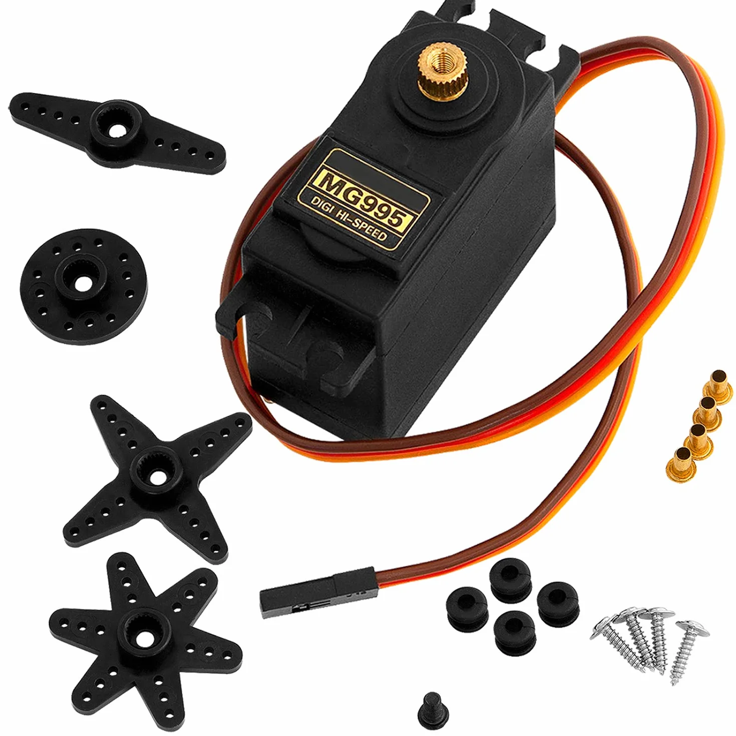 AZDelivery MG995 Micro Digital Servo Motor do RC Robot Helicopter Airplane kompatybilny z Arduino i Raspberry Pi w tym e-Book!