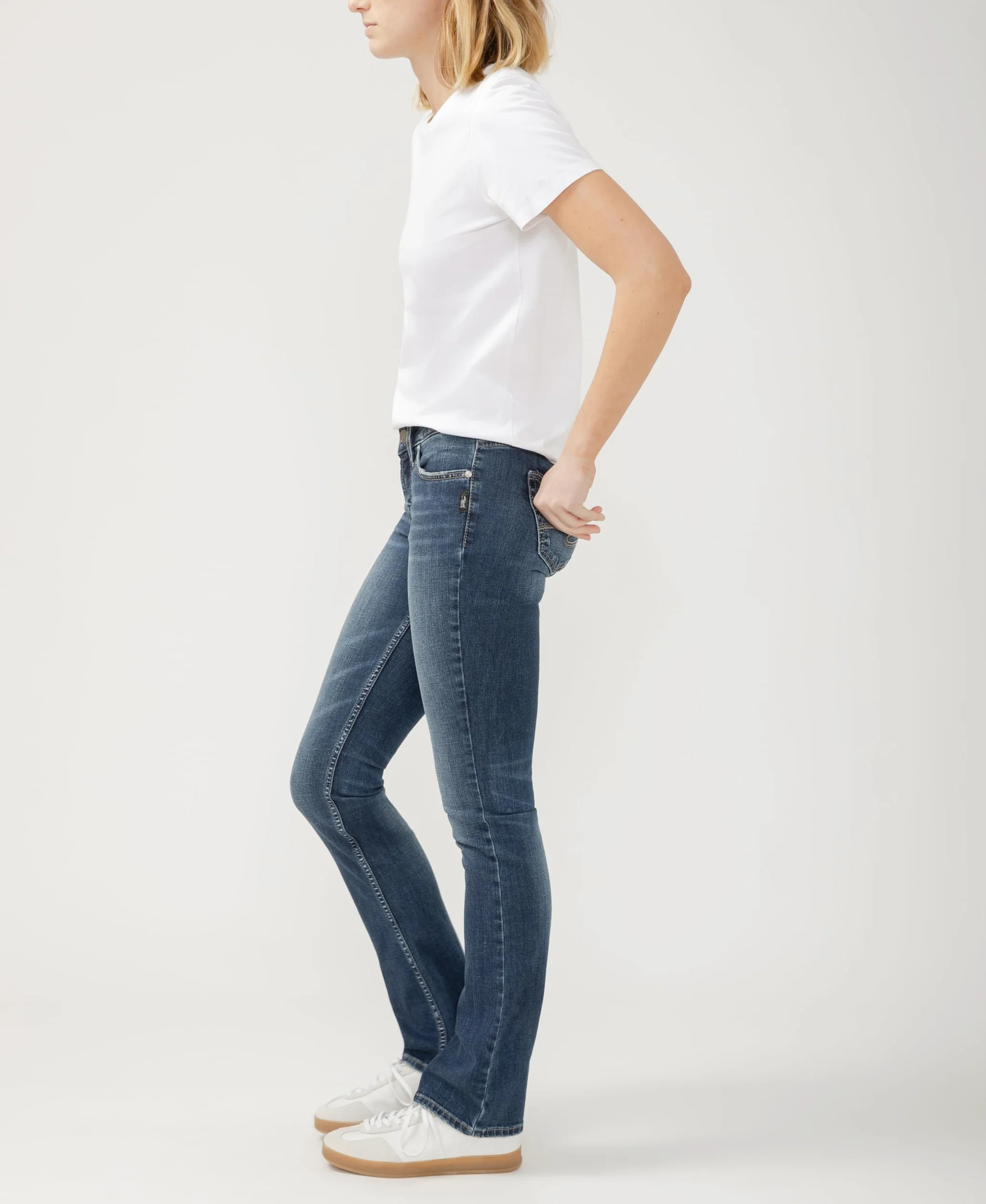 Silver Jeans Dżins damski Suki Curvy Fit Mid Rise Slim Bootcut Jeans