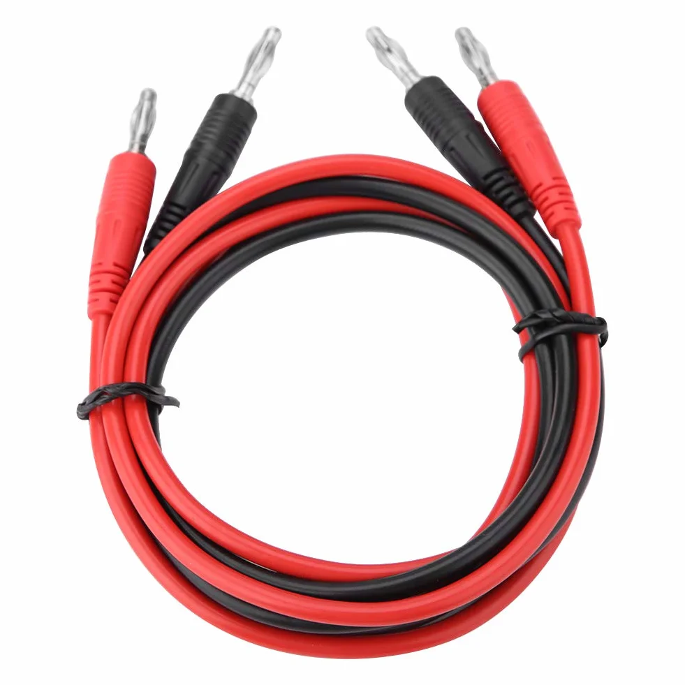 Przewody pomiarowe P1041 2 szt. 4mm wtyczka bananowa do wtyku bananowego kabel testowy multimetr 103cm