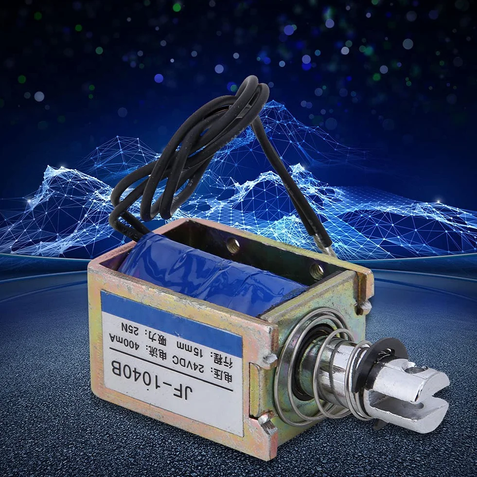 Elektromagnes push-pull o niskim tarciu 15mm antyutleniający elektromagnetyczny elektromagnetyczny 25N 24V JF-1040B Łatwa instalacja do automatów sprzedających