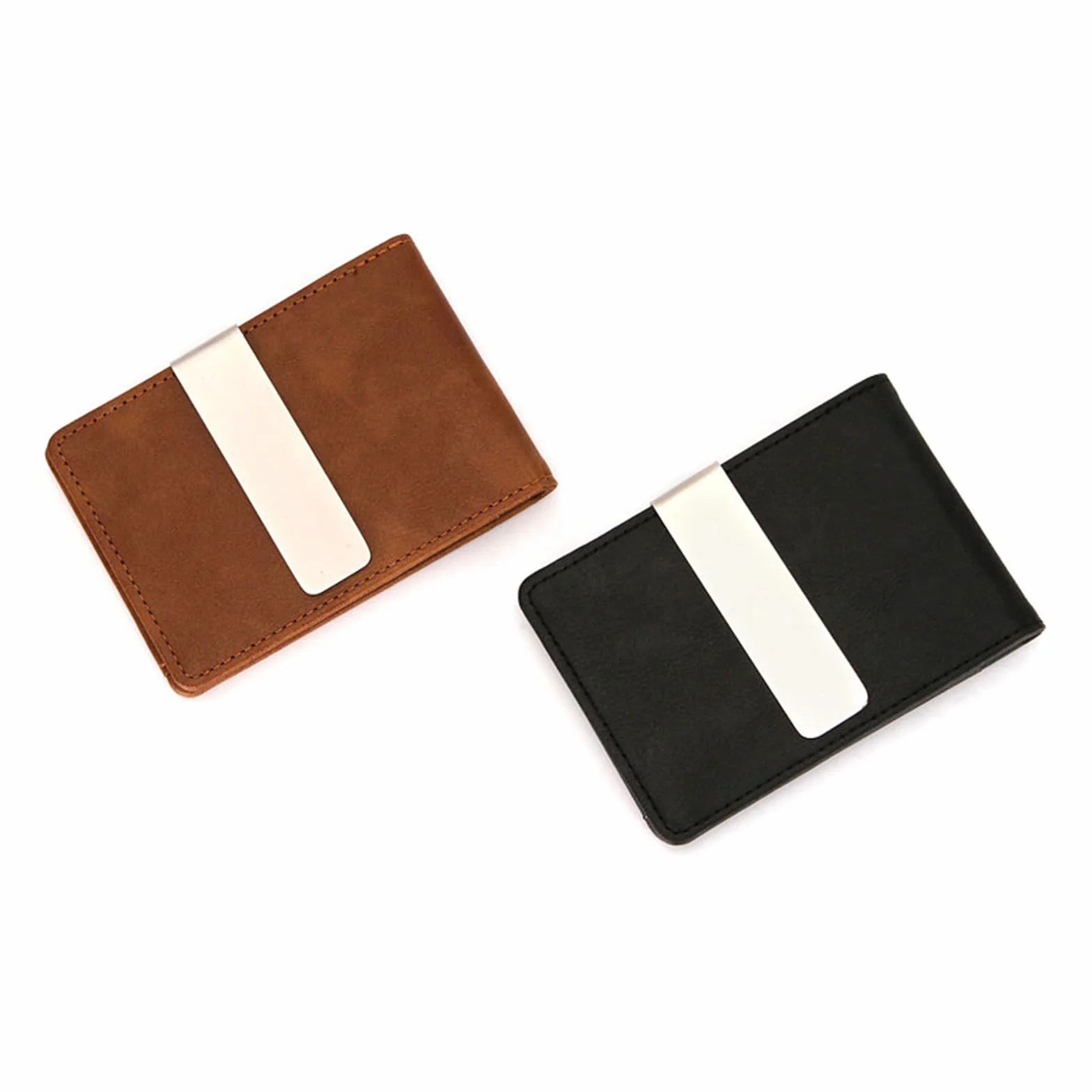Zacisk do pieniędzy męski, Slim Wallet z zaciskiem do pieniędzy, Money Clip, Ultralekkie etui na karty, Kompaktowe etui na karty kredytowe RFID, Minimalistyczny portfel z zaciskiem do