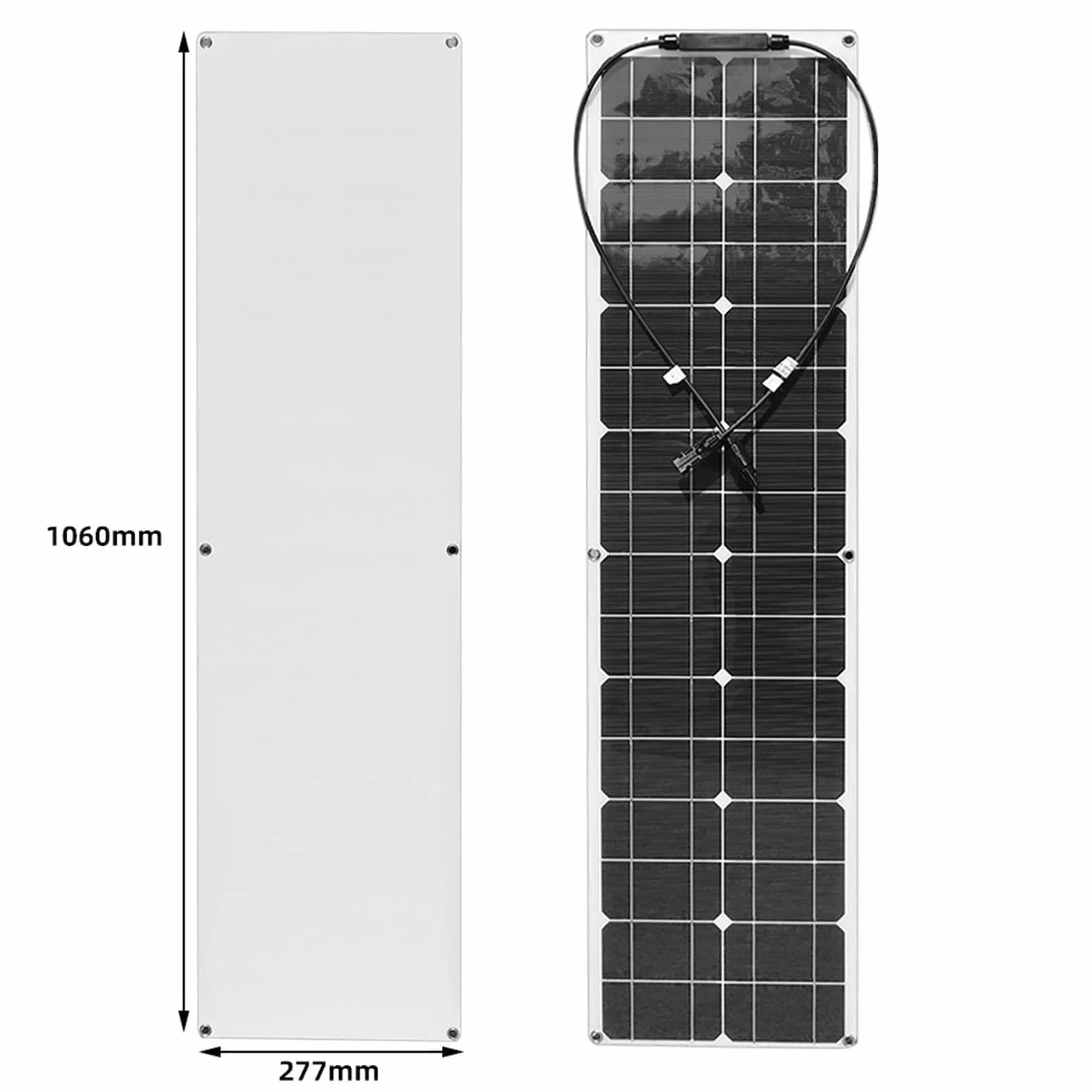 Elastyczne panele słoneczne 400 W, 2 szt. 200 W zestaw paneli słonecznych z regulatorem ładowania 40 A, monokrystaliczny, 12-24 V, do ładowania akumulatora, kampera, kampera, dachu, łodzi, kabiny,
