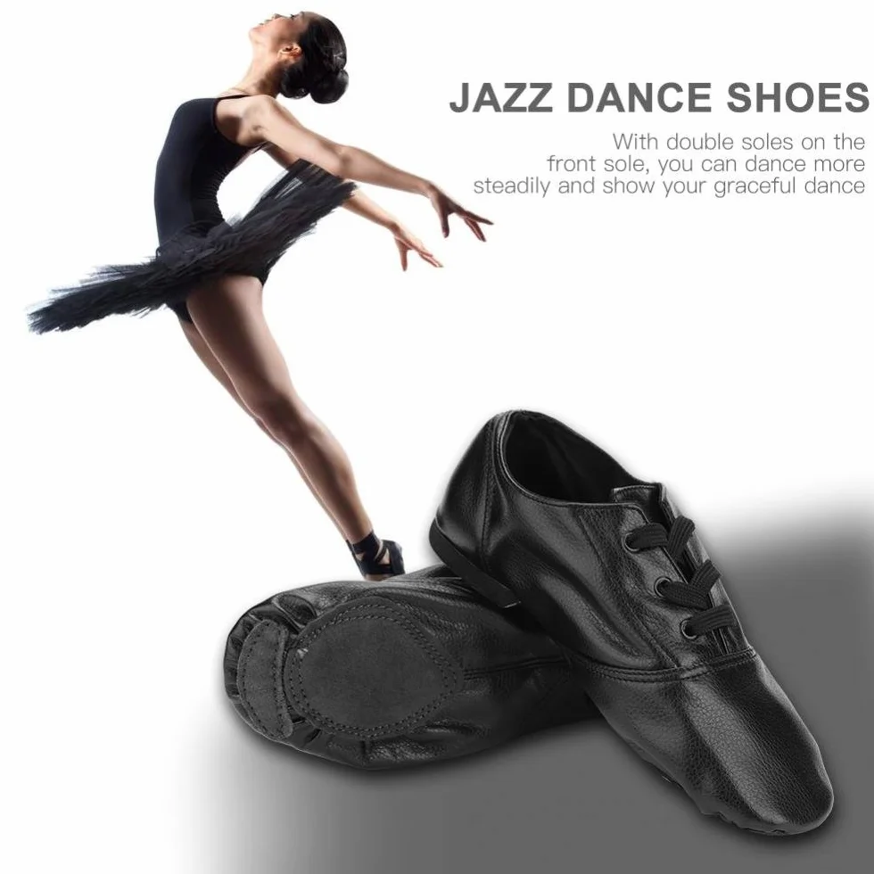 Alomejor buty jazzowe PU elastyczne Slip-On dla dorosłych
