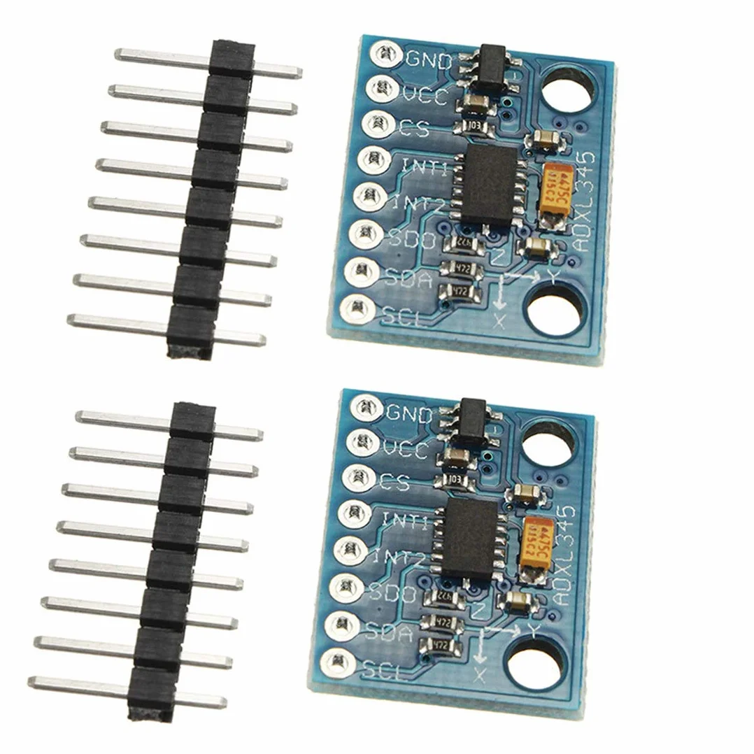 Hailege 2 szt. ADXL345 3-Axis Digital Acceleration of Gravity Moduł Tilt GY-291 IIC/SPI Transmisja dla Arduino