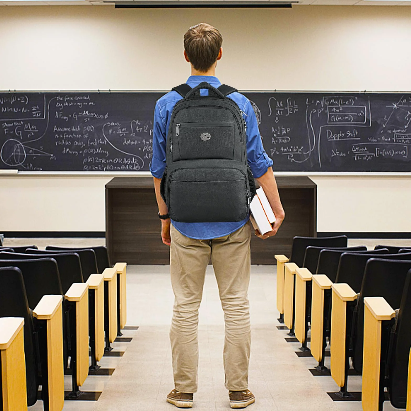 Plecak na laptopa MATEIN 17 cali z przegrodą chłodzącą, lunchpack, plecak podróżny dla mężczyzn, antykradzieżowy plecak chłodzący zgodny z TSA do pracy