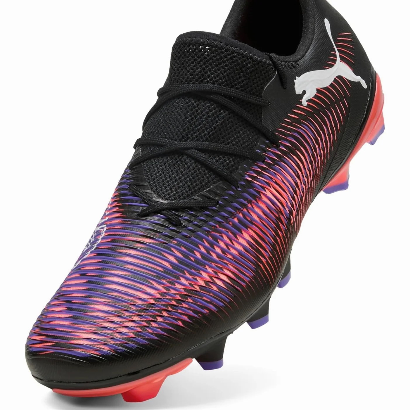 PUMA Unisex Future 8 Match Low Fg/AgSoccer Buty, Puma Czarny PUMA biały świecący czerwony, 44 EU