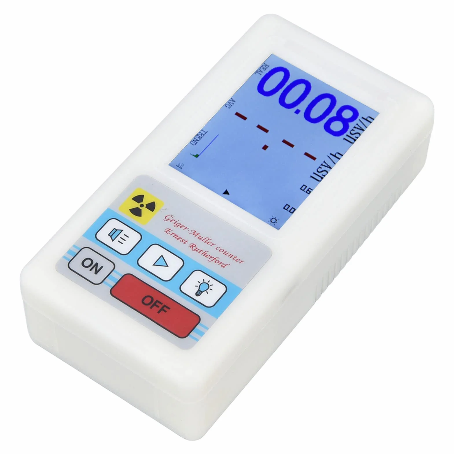 Detektor promieniowania jądrowego, licznik Geigera BR-6 Łatwy do odczytu wielofunkcyjny detektor promieniowania elektromagnetycznego promieniowania jądrowego