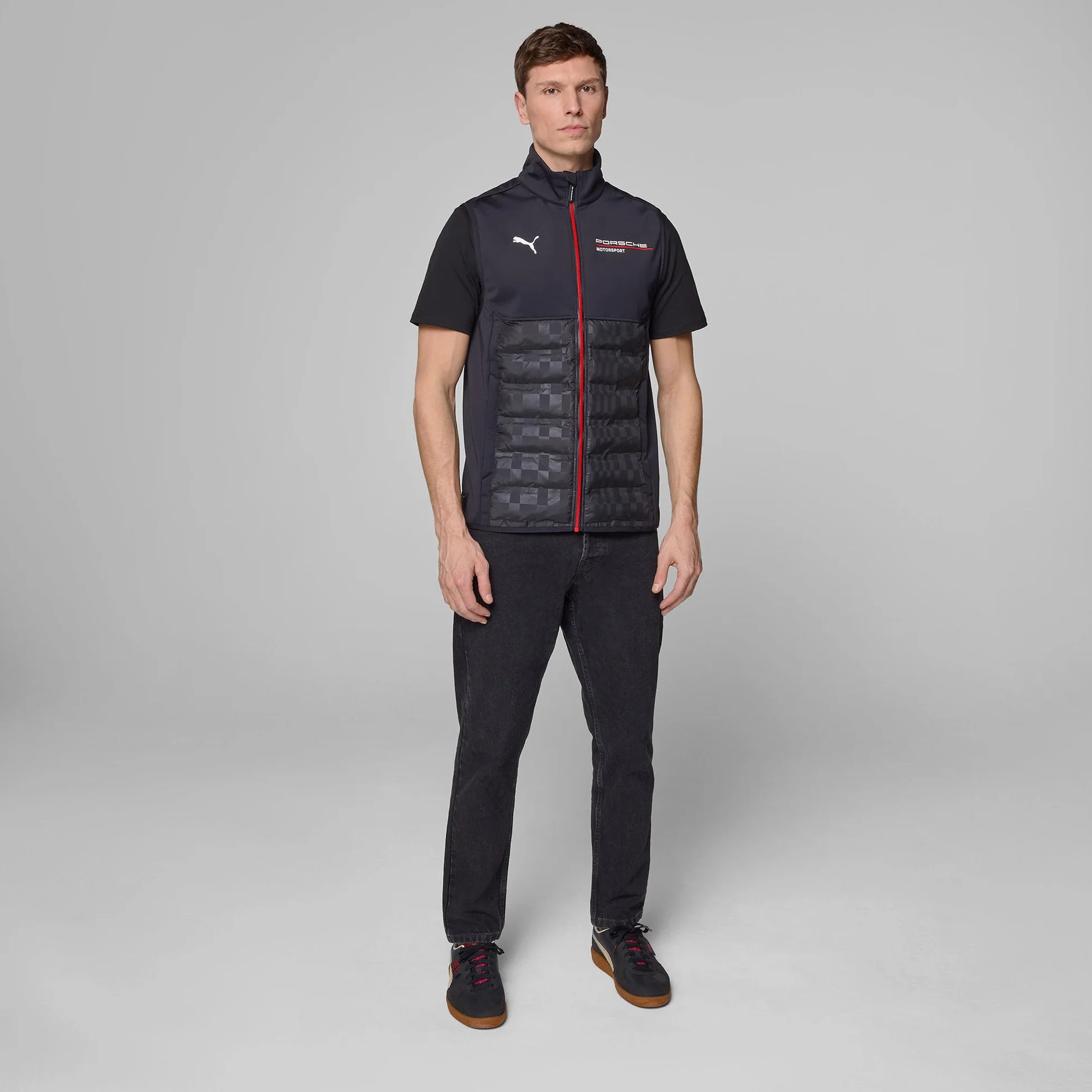 PUMA Porsche Motorsport męska kamizelka drużynowa czarna