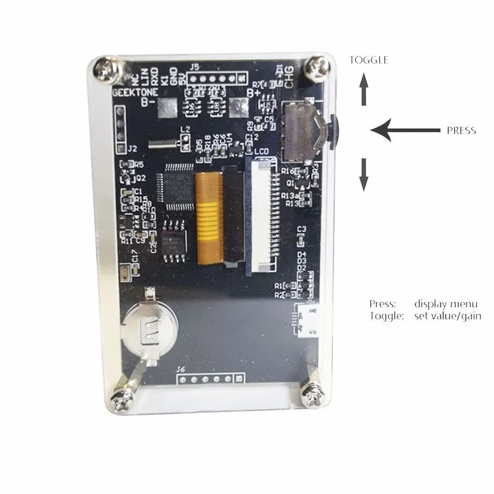 Besttoolifes Analizator widma audio, sterowany głosem, miernik VU, 2,4 cala, rytm HD LCD, kolorowy wyświetlacz symulacyjny, 10 trybów, analizator spektrum audio USB