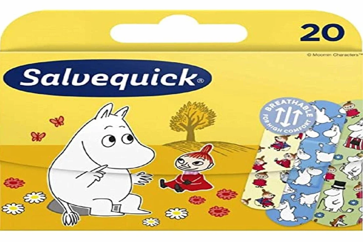 Salvequick Muminki Plastry dla Dzieci, Wielokolorowy, 20 Sztuk