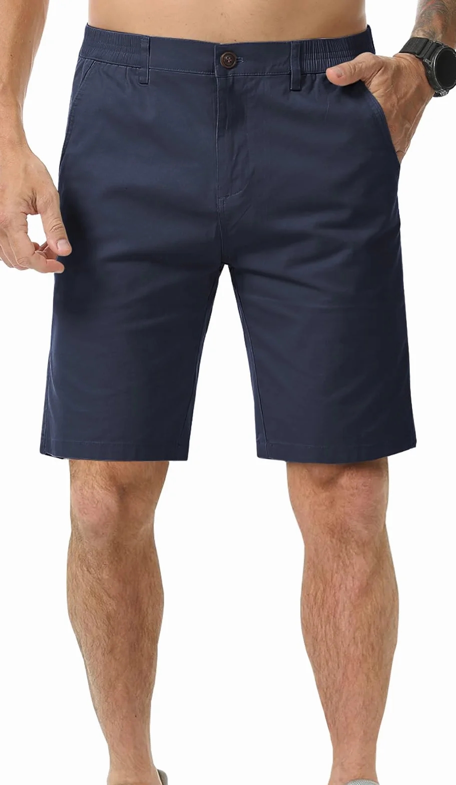Męskie szorty slim fit chinosy krótkie dla mężczyzn UK lato na co dzień pół spodnie bawełniane szorty z kieszeniami