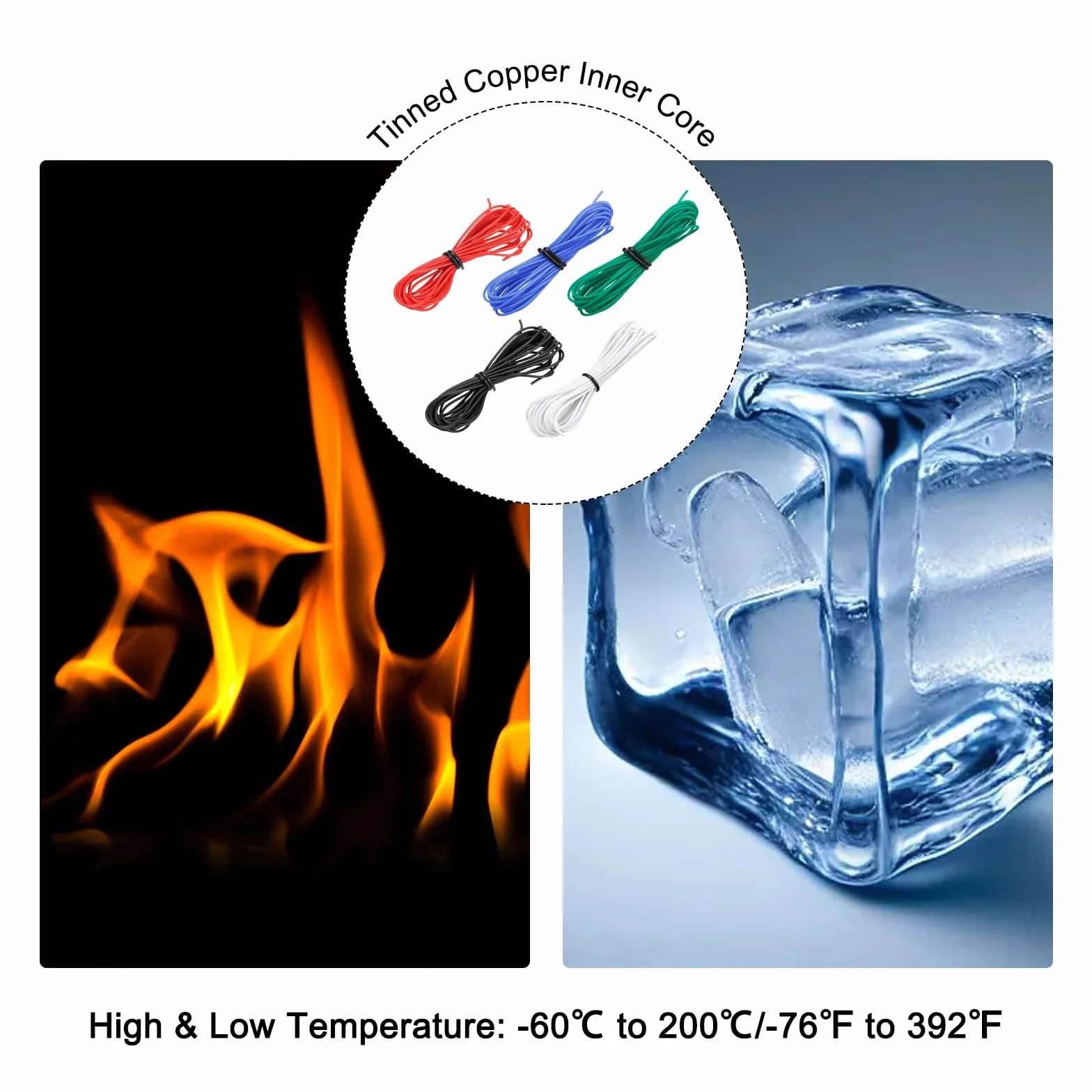 sourcing map 28AWG przewód elektryczny kabel 1,5 metra drut litzowy silikonowy cynowany szpula drutu miedzianego każdy 0,08 mm² solidny przewód elektroniczny do DIY modeli RC lamp urządzeń
