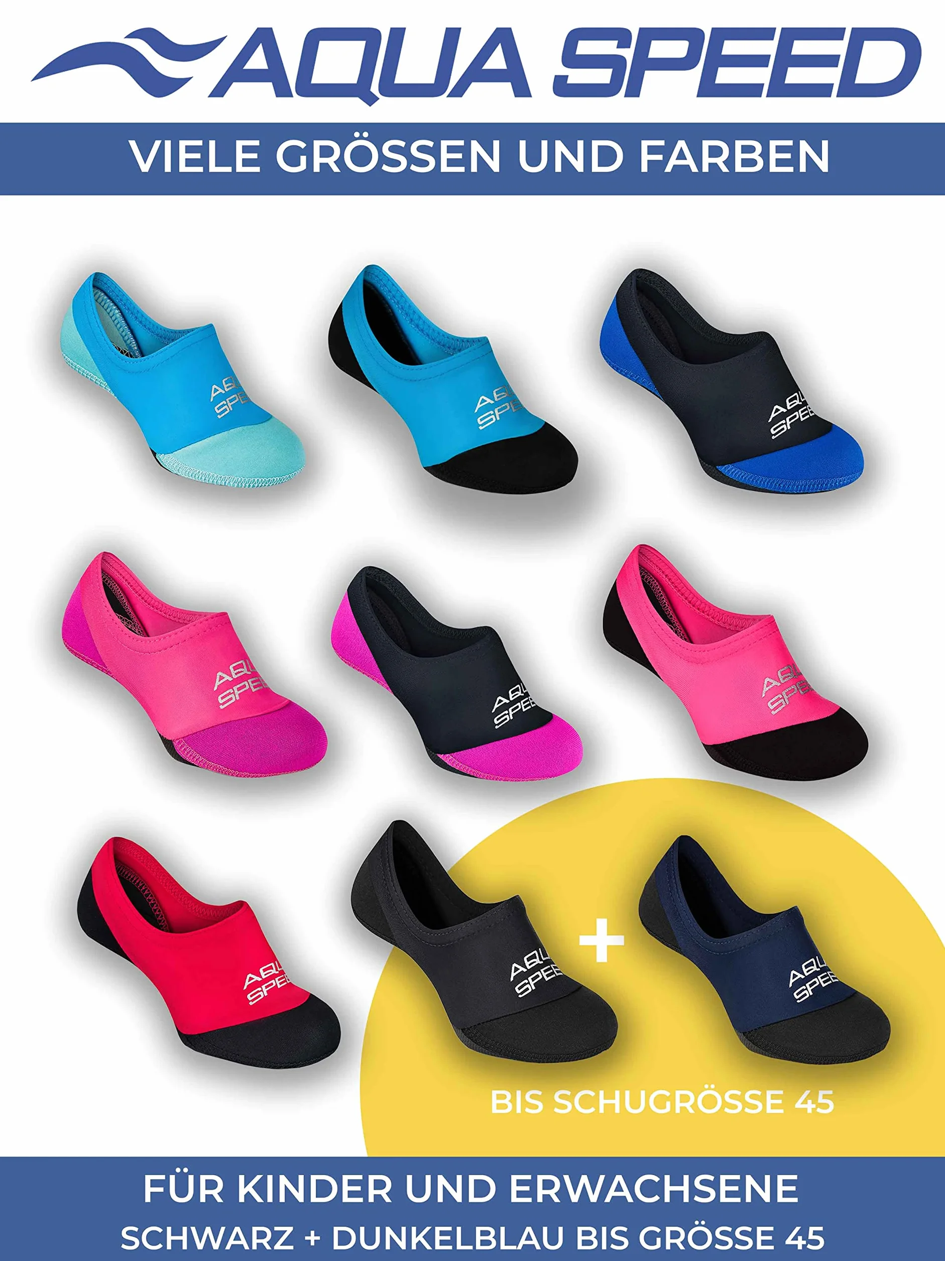 Aqua Speed NEO SOCKS dla dzieci 20-29 neoprenowe antypoślizgowe lekkie