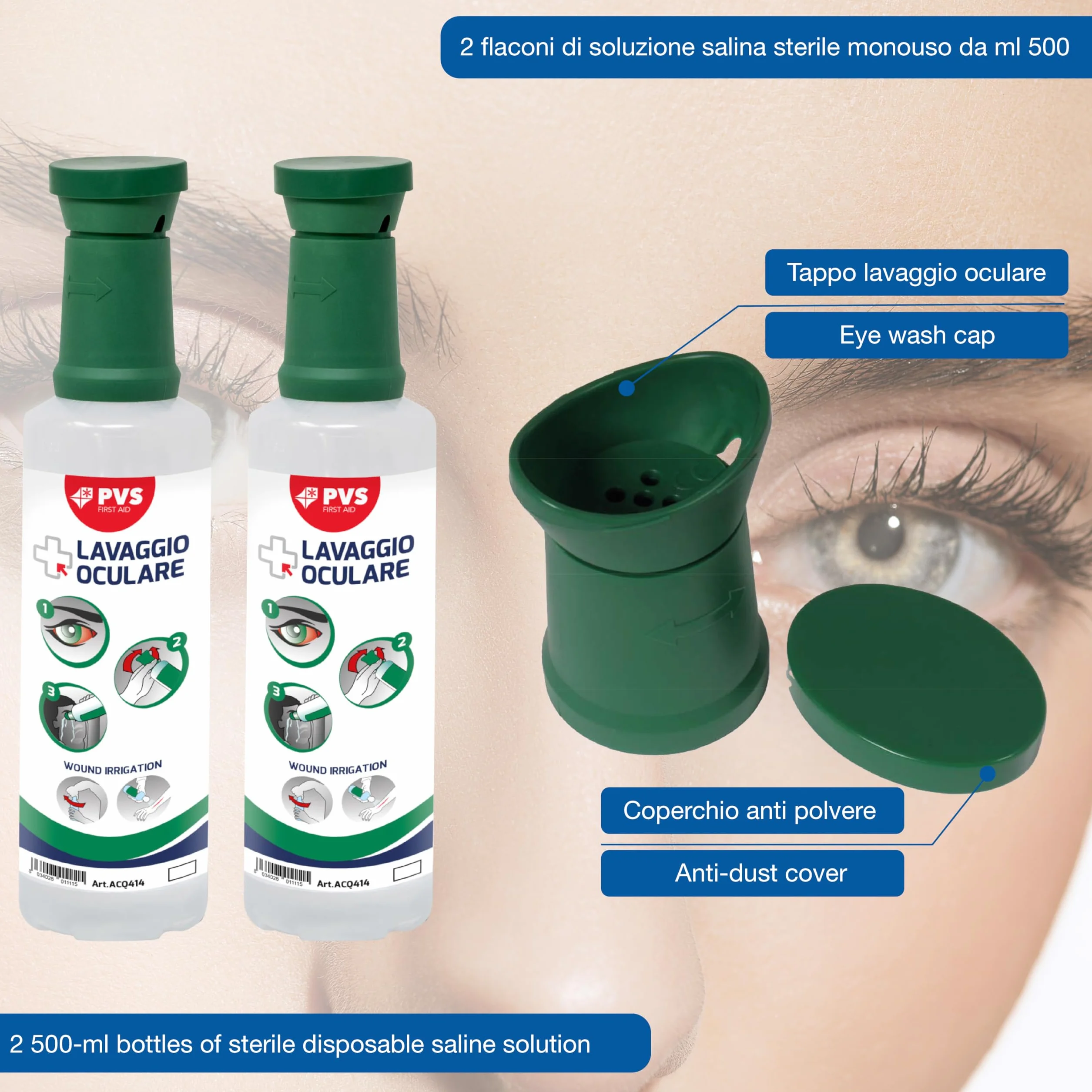 GIMA 34889 Drop Eye Wash Station