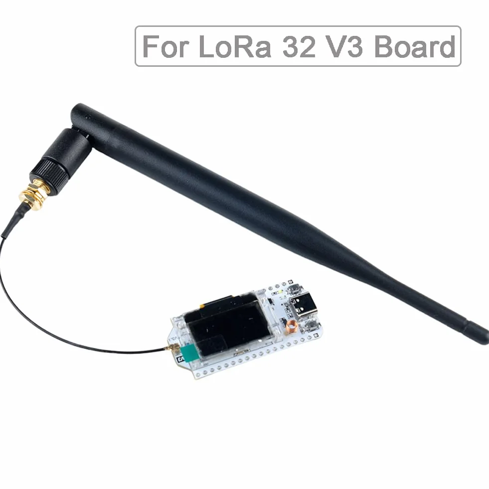 DIYmalls 868 MHz LoRa Antena 5dBi SMA męska 195mm + kabel żeński SMA do Meshtastic LoRa 32 V3 HTCC-AB02S Heltec T114 Mesh Node LoRa32u4II (2 sztuki)