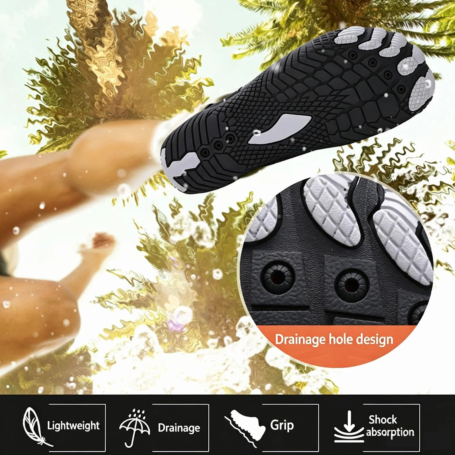Buty Do Wody Barefoot Szybkoschnące Antypoślizgowe Buty Kąpielowe Na Basen