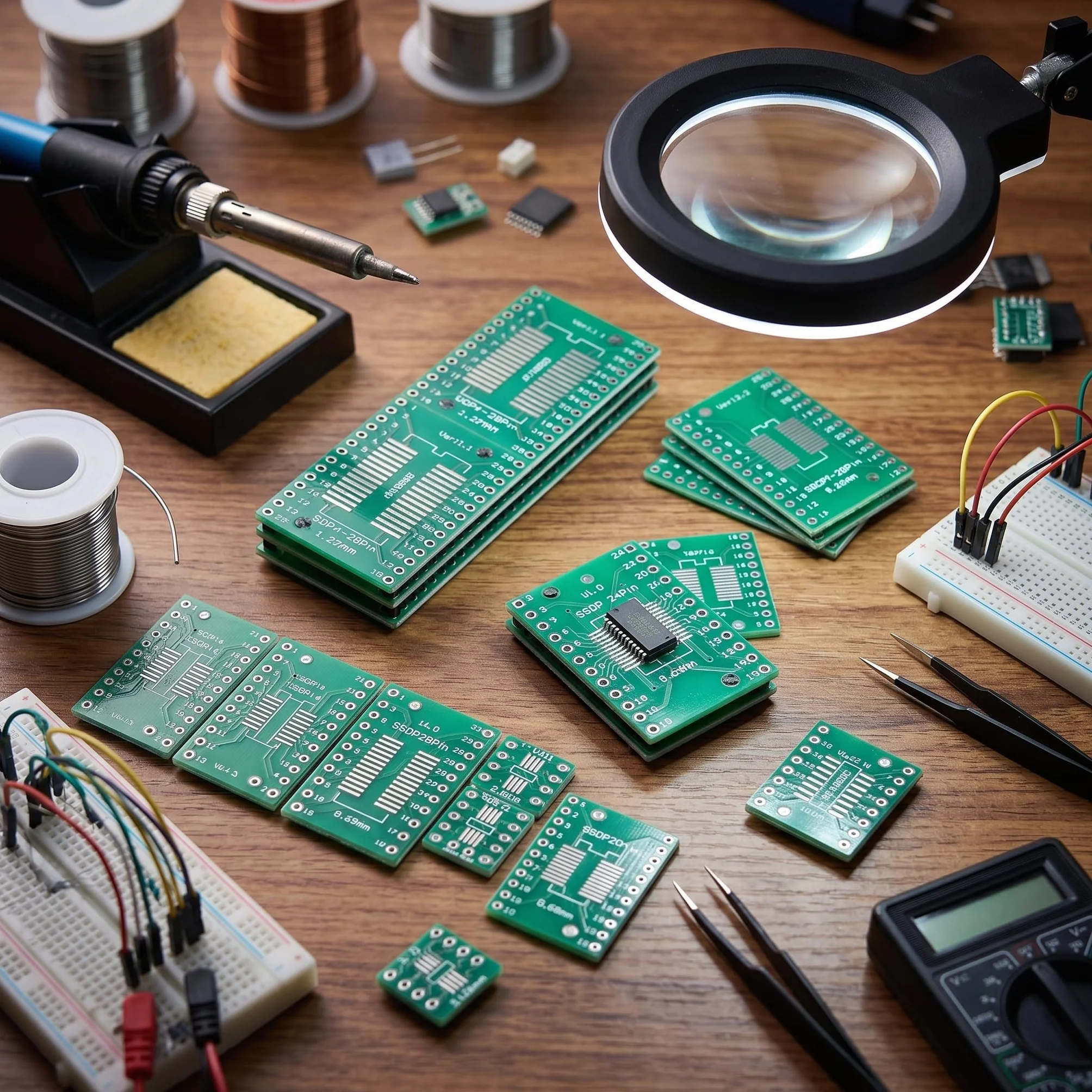 35 Sztuk PCB Prototypowa Płytka Adapter Konwerter SMT na DIP DIY Elektroniczne Komponenty Sterujące Przemysłowe