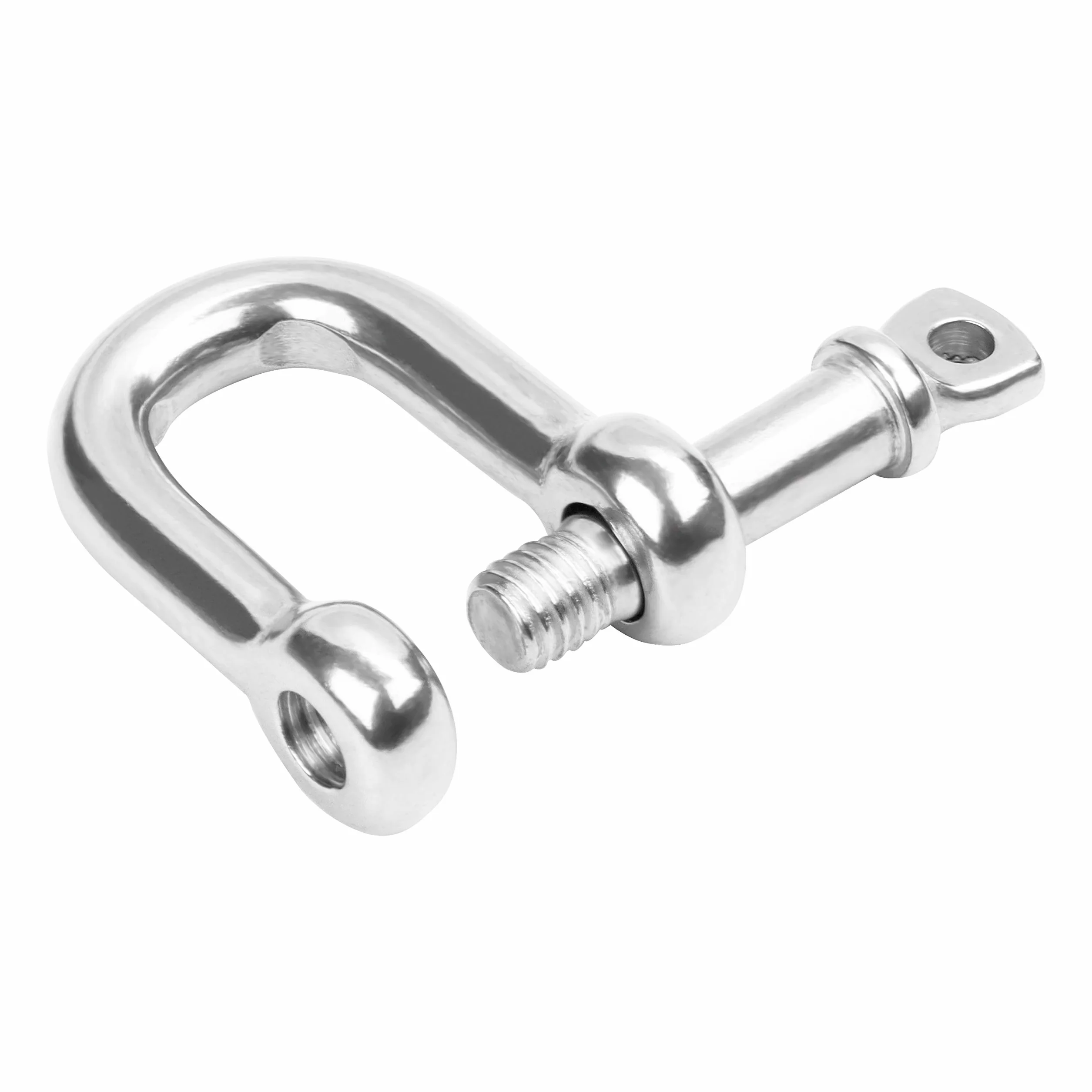Belle Vous Szekle Zakręcane M6 Kształt ”D” ze Stali Nierdzewnej (10-Pak) – Wytrzymałe Szekle – Grubość 5,7mm Obciążenie do 220 kg – Do Żeglarstwa, Montażu, Kempingu, Sportów & Akcesoriów Turystycznych