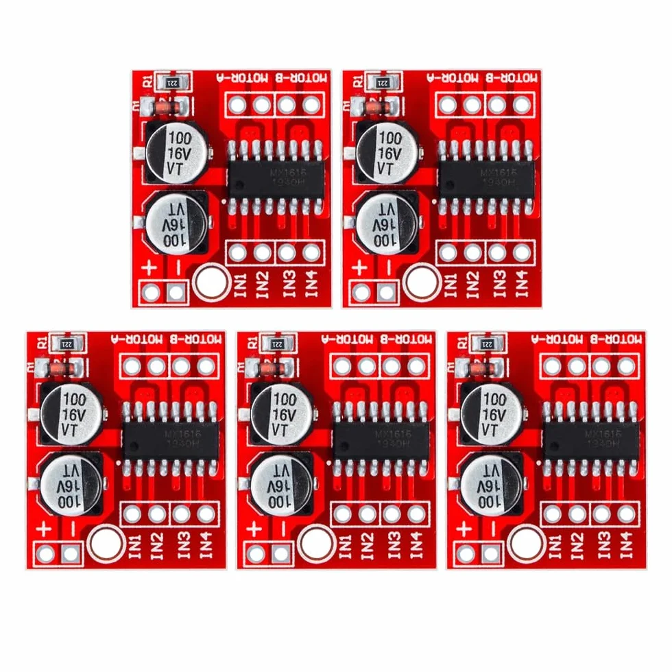 DollaTek 5 sztuk Dual Driver L298N PWM Speed ??DC silnik sterownik deska z podwójnym mostkiem silnika krokowego H-Bridge