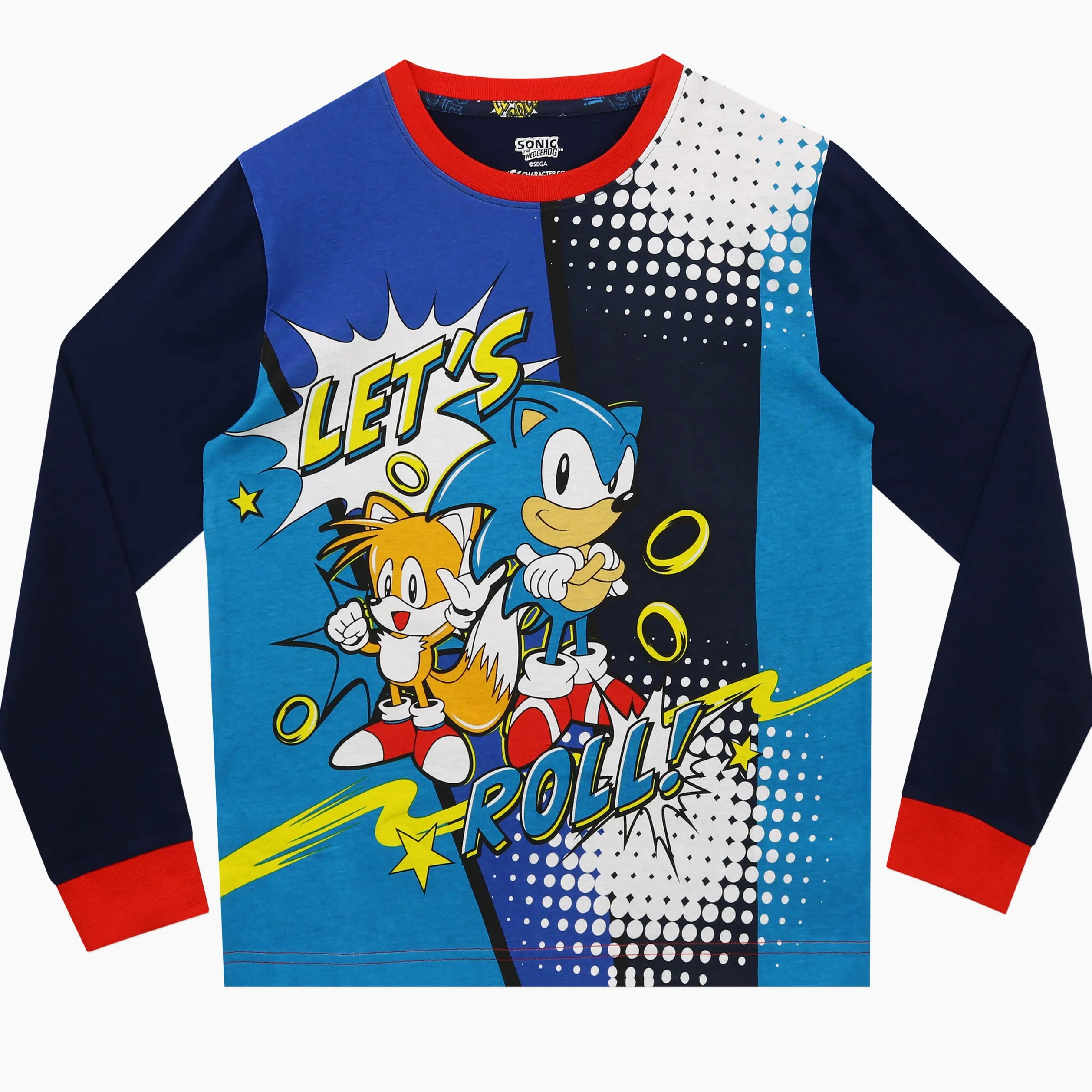 Sonic The Jeż Zestaw Piżama chłopięca