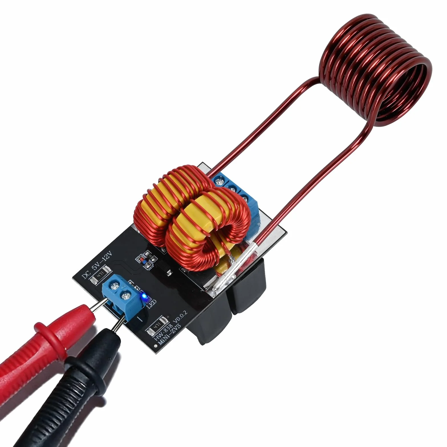 5~12 V ZVS niskonapięciowy, indukcyjny zasilacz grzewczy, płyta sterownika, moduł z cewką