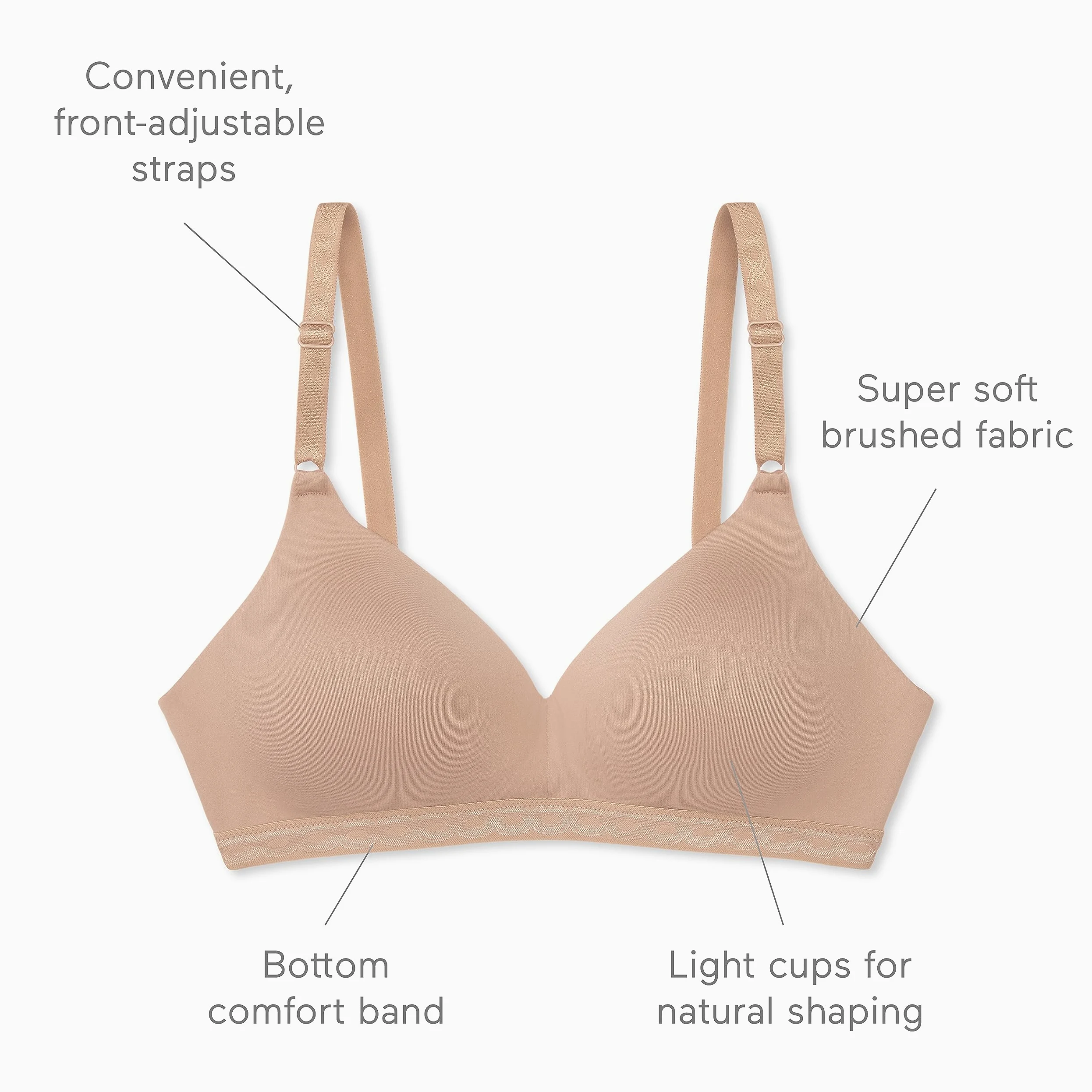 Warner's Stanik Kobiety Cloud 9 Super Soft Wireless Lightly Lined Comfort Bra 1269