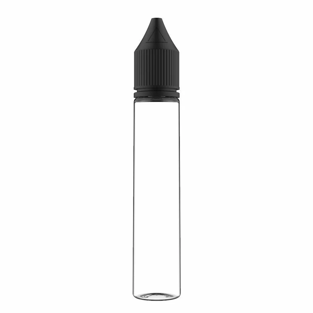 Chubby Gorilla V3 10 x 30ml Slim plastikowe butelki PET z zakraplaczem przezroczysta czarna pokrywka