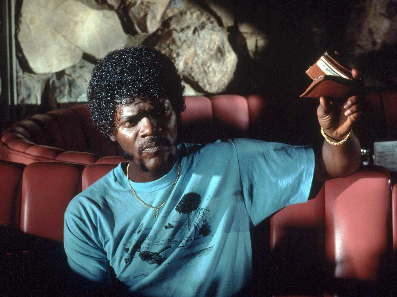 Portfel Close Up Original Pulp Fiction Bad Motherfucker Brązowy z repliką prawa jazdy