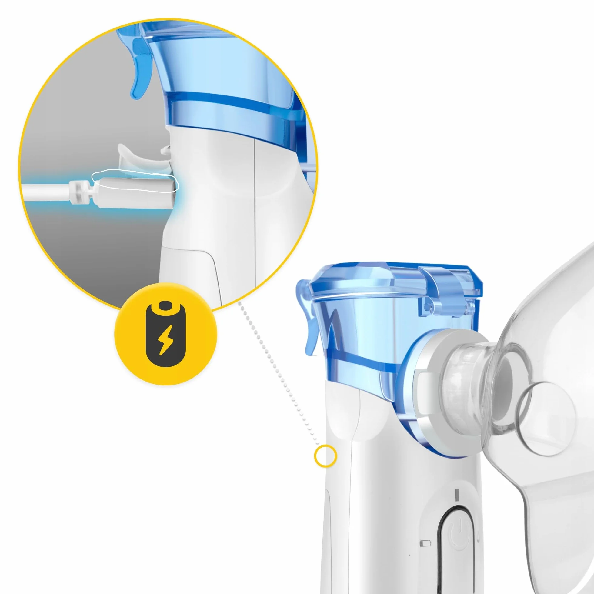 INHALATOR NEBULIZATOR DLA DZIECI DOROSŁYCH SIATECZKOWY PRZENOŚNY CICHY LITE