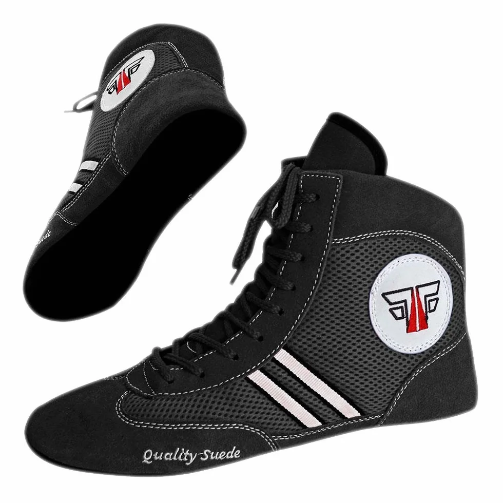 FOX-FIGHT Sambo buty do sportów walki, wysoka jakość, zapaśnictwo, do sportów walki, skórzane buty z zamszową podeszwą