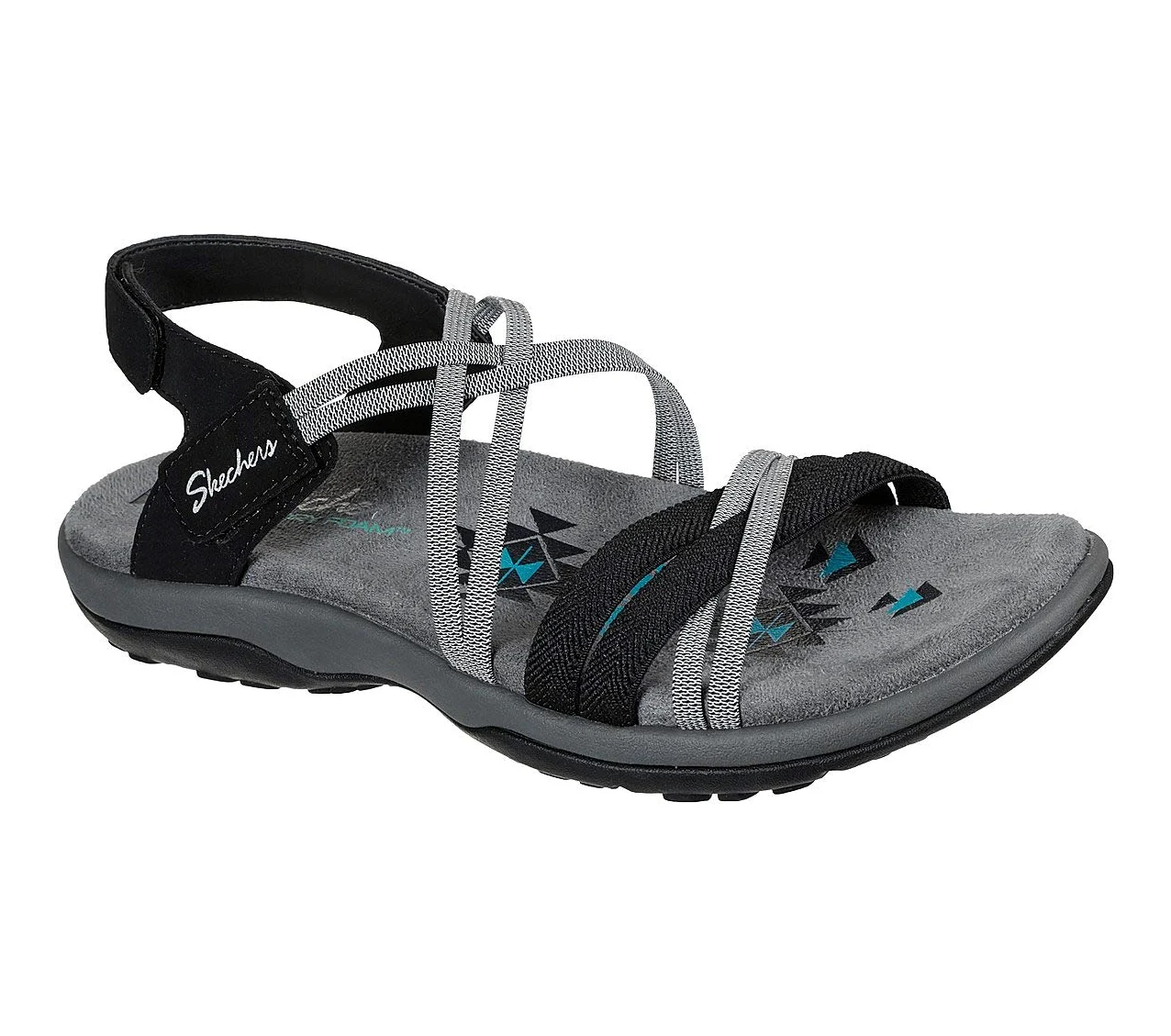 Skechers Kobiety Reggae Slim Takes Two Sandał płaski