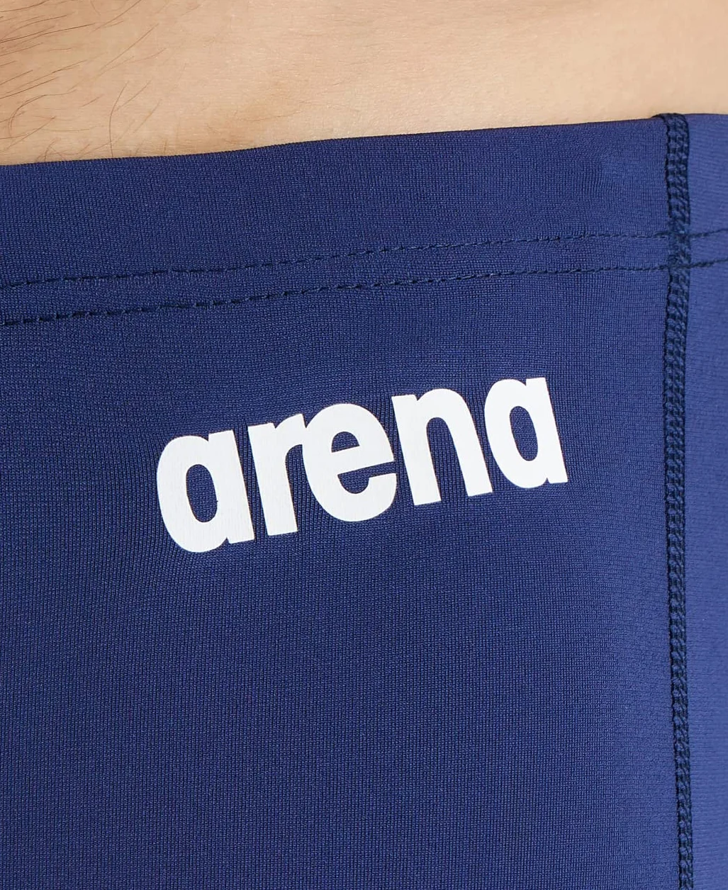 arena Męski strój kąpielowy Solid Team, szybkoschnący strój kąpielowy, materiał MaxLife Eco o maksymalnej odporności na chlor i ochronie UV UPF 50+