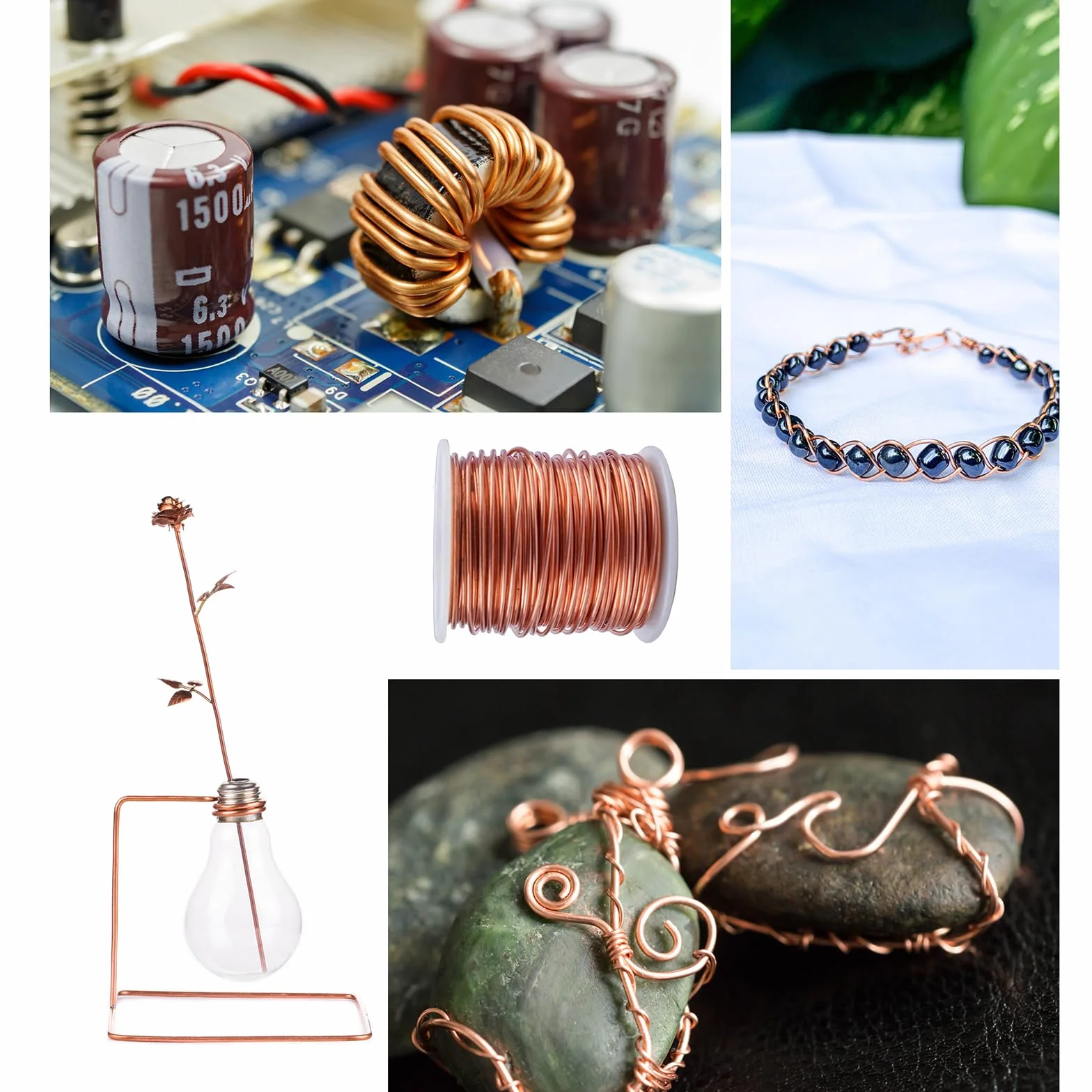 Drut miedziany, drut miedziany przeciwko ślimakom, czysty drut miedziany, elektrokultura, do samodzielnego wykonywania biżuterii, 16 G (1,3 mm) 10 m