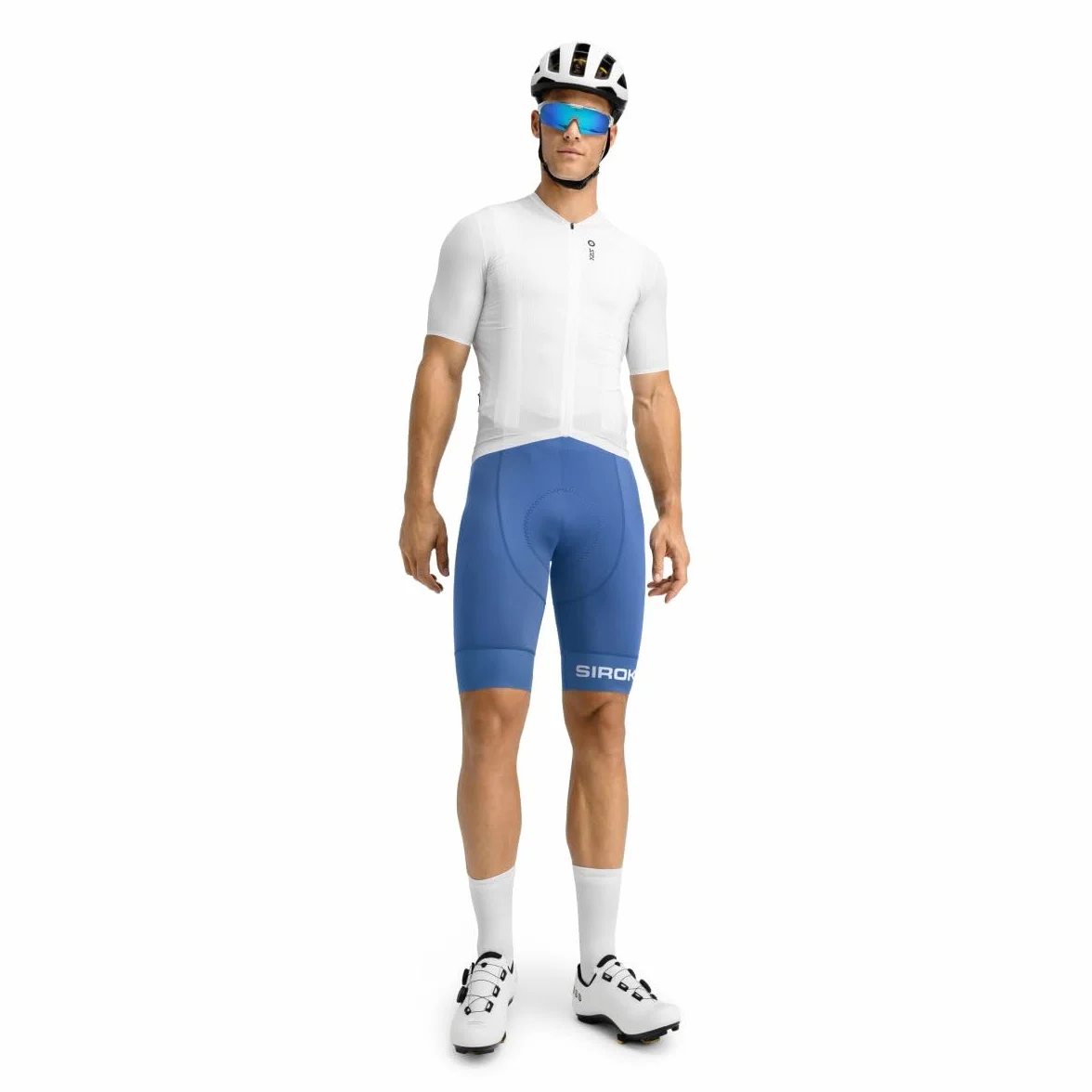 SIROKO - Spodenki Rowerowe Siroko BX Umbrail - XS - Navy blue/Biały